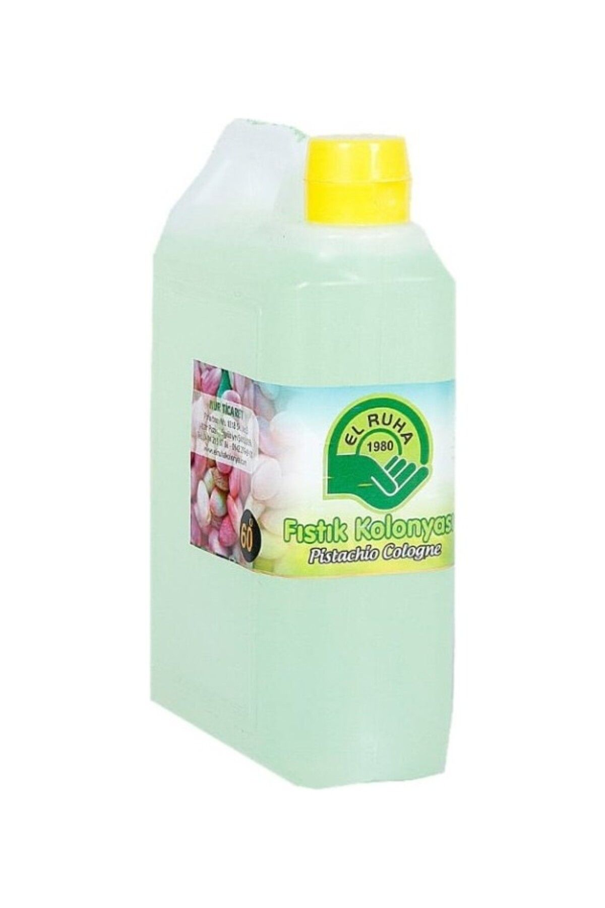 ARWOAN El Ruha Fıstık Kolonyası 60° Çanta (Bidon) 900ML