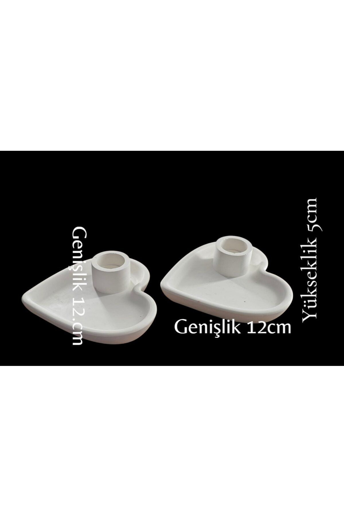 civetta taş tozu 2 li kalp mumluk