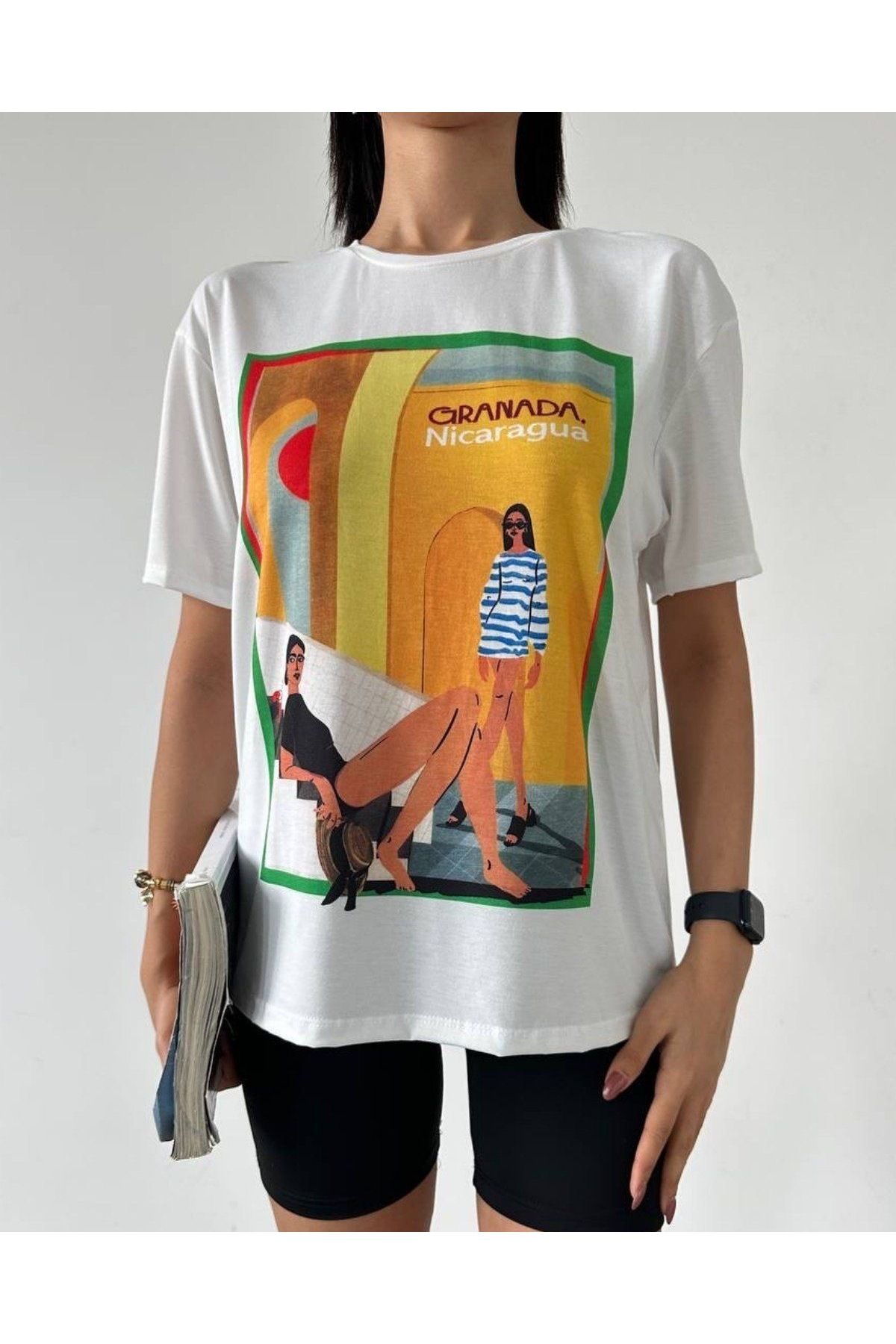 Jose Clothing Oversize Kesim Kısa Kollu Baskılı T-shirt
