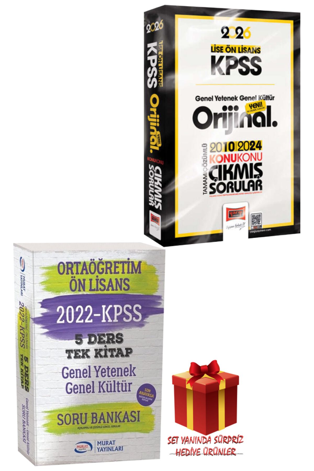 Yargı Yayınları 2026 KPSS Lise-Ön Lisans GYGK Orijinal Konu Konu Çıkmış Sorular 2010-2024+Tek Kitap Soru Bankası