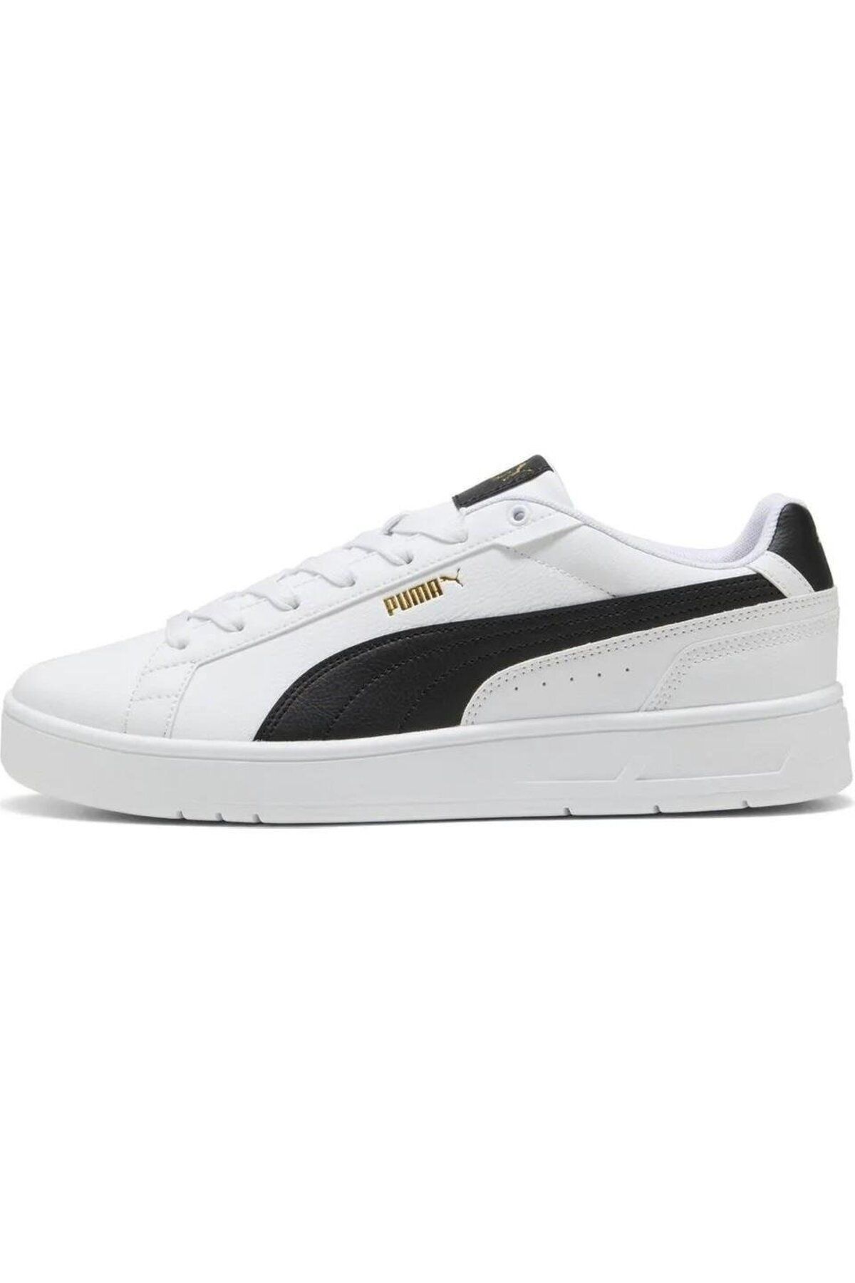 Puma 400284 03 Court Classico Beyaz-Siyah-Gold Erkek Spor Ayakkab
