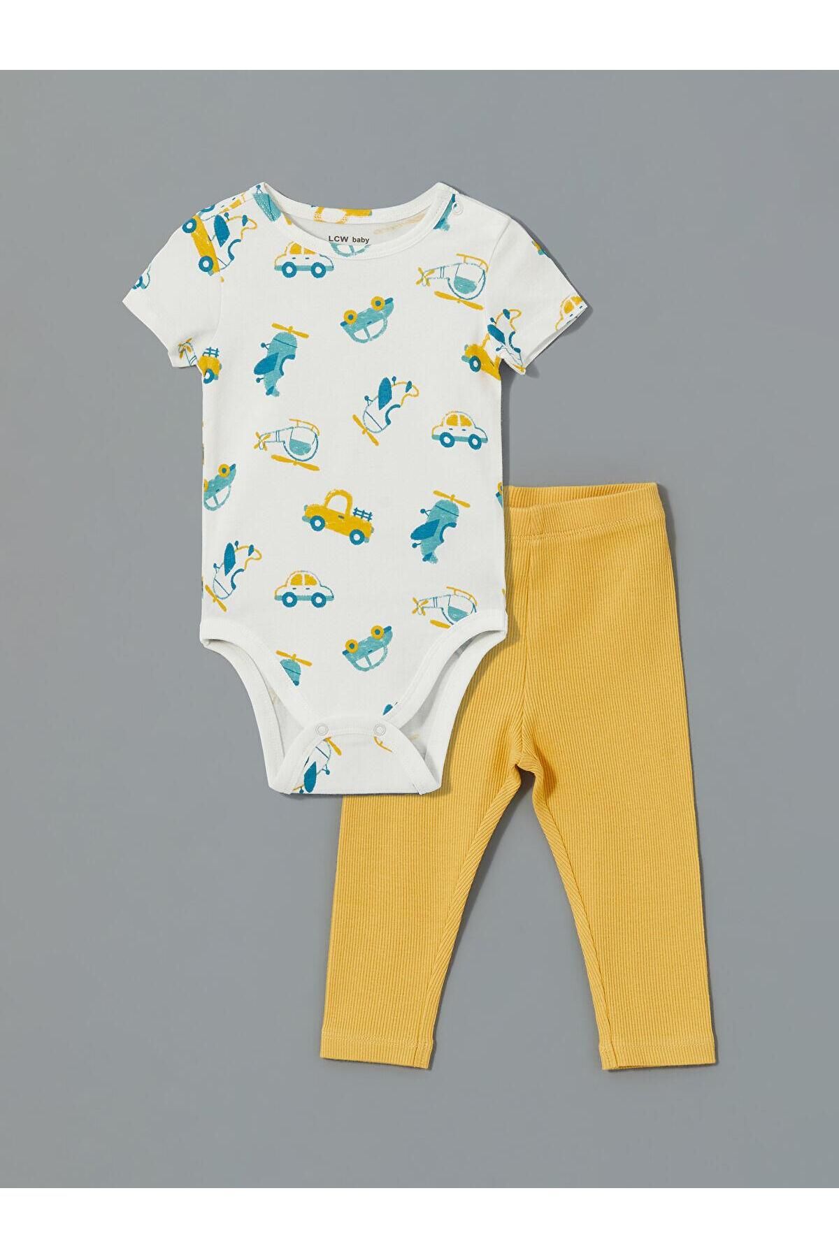 LC Waikiki LCW baby Erkek Bebek Tişört ve Tayt 2'li (S5)