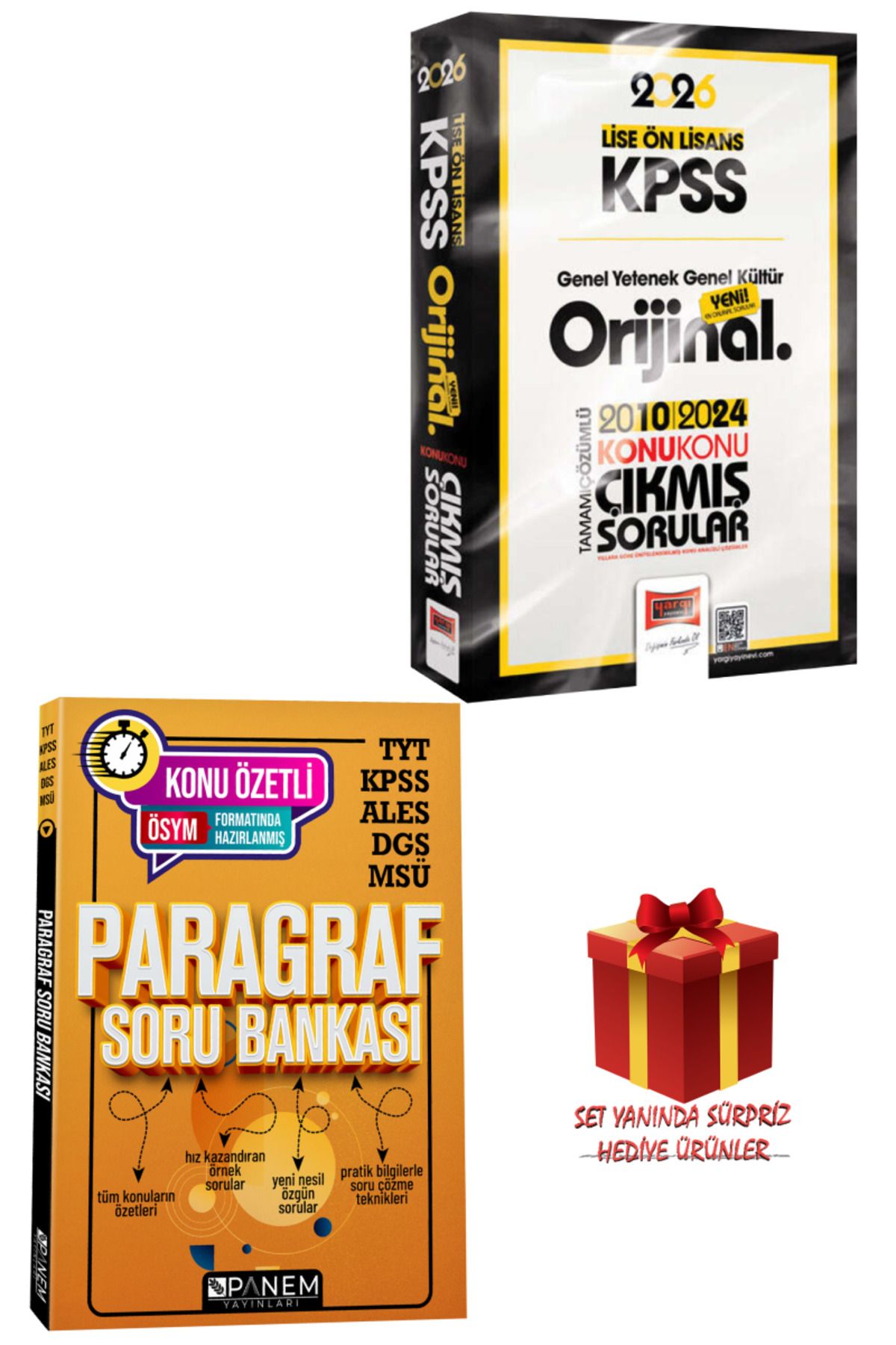 Yargı Yayınları 2026 KPSS Lise-Ön Lisans GYGK Orijinal Konu Konu Çıkmış Sorular 2010-2024 + Paragraf Soru Bankası