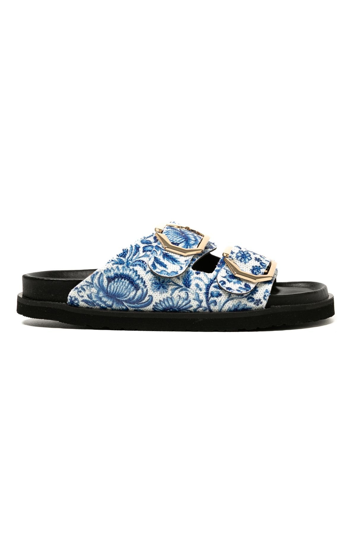 Genuins Kadın / Kız Terlik GALIA G106358 Genuins Vegan Tile Blue