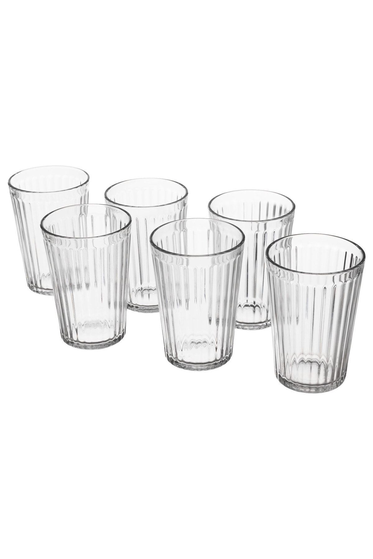 IKEA 6 Adet Bardak Seti 310 ml Yükseklik: 11 Cm Özel Sertleştirilmiş Cam