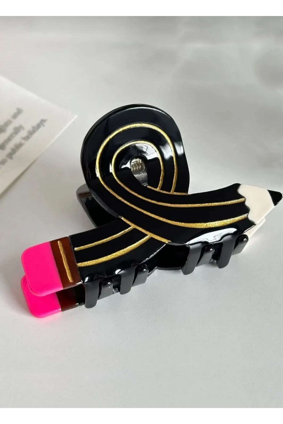 ZD JEWELRY Kadın Kıvrık Kalem Lüks Yaz Trend Mandal Toka