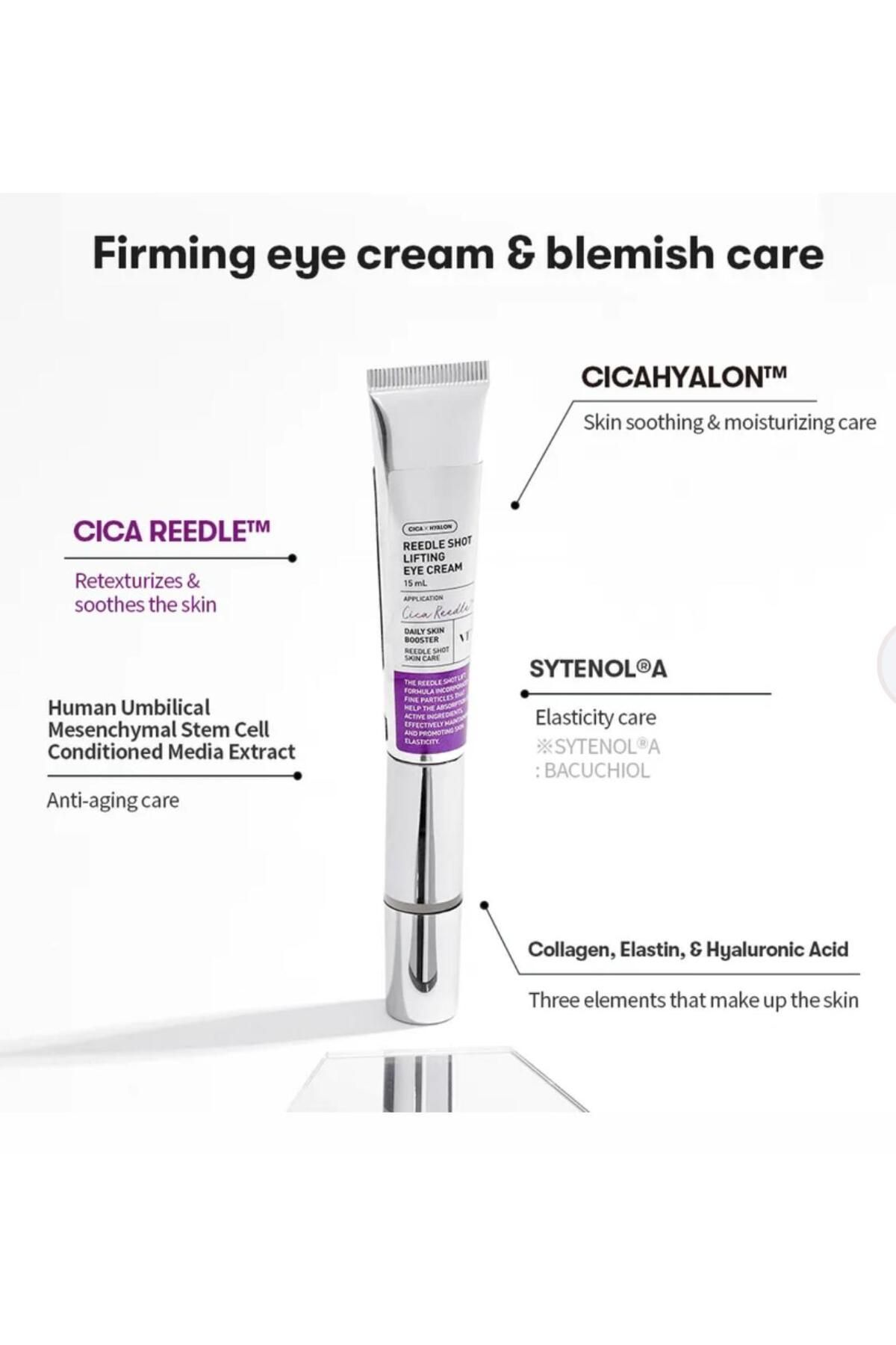 VT COSMETICS – Reedle Shot Lifting Eye Cream(TİTREŞİMLİ MASAJ ETKİLİ GÖZ KREMİ)15ml(UÇANFİL)