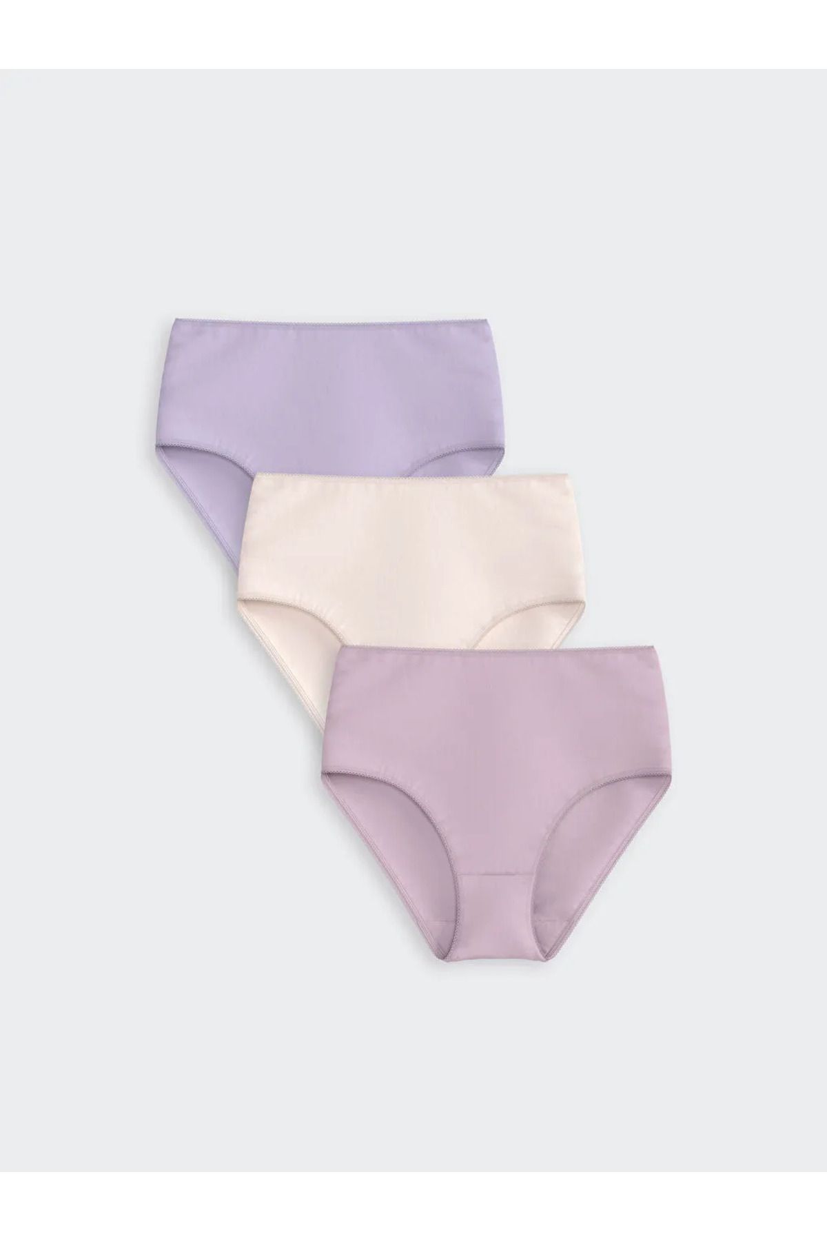 LC Waikiki LCW DREAM Lila Düz Klasik Külot 3'lü Paket