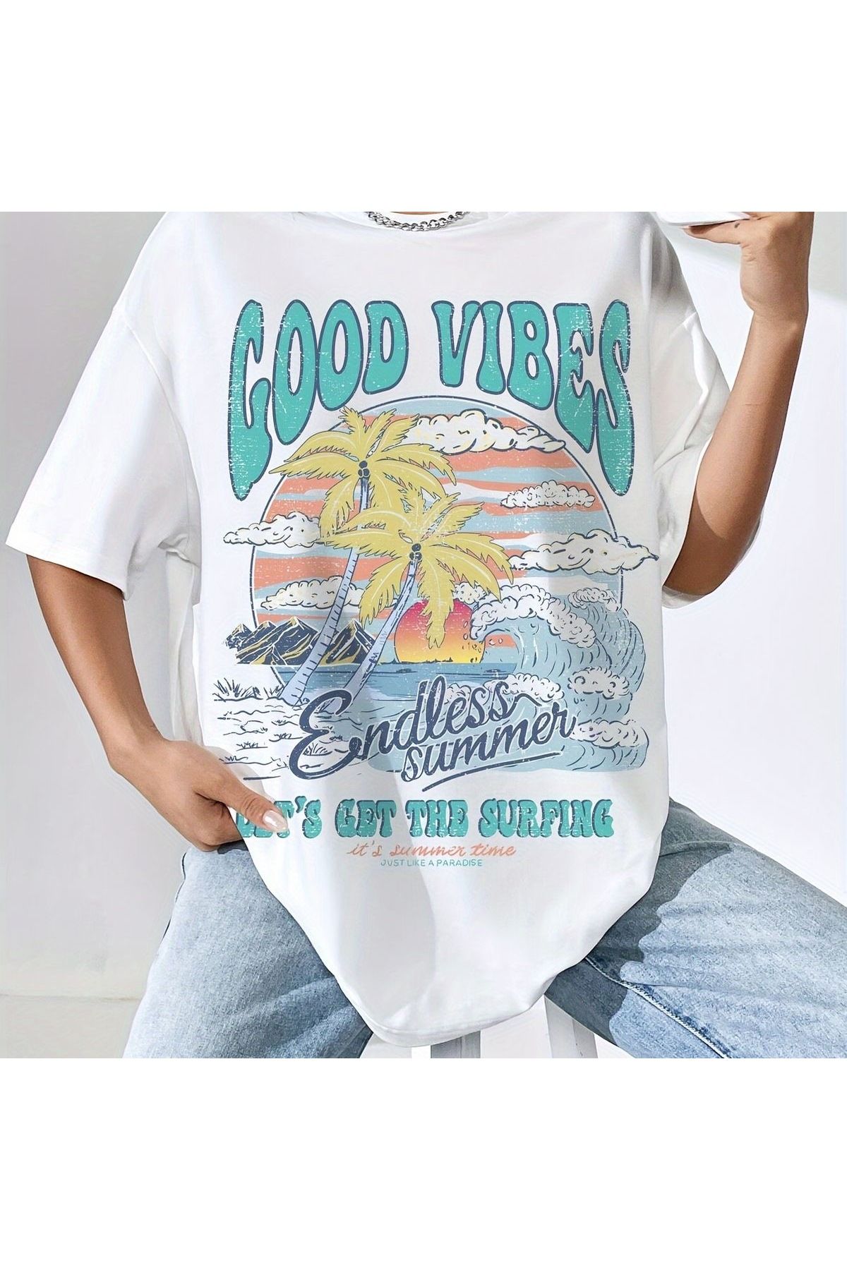 Jose Clothing Oversize Kesim Kısa Kollu Baskılı T-shirt