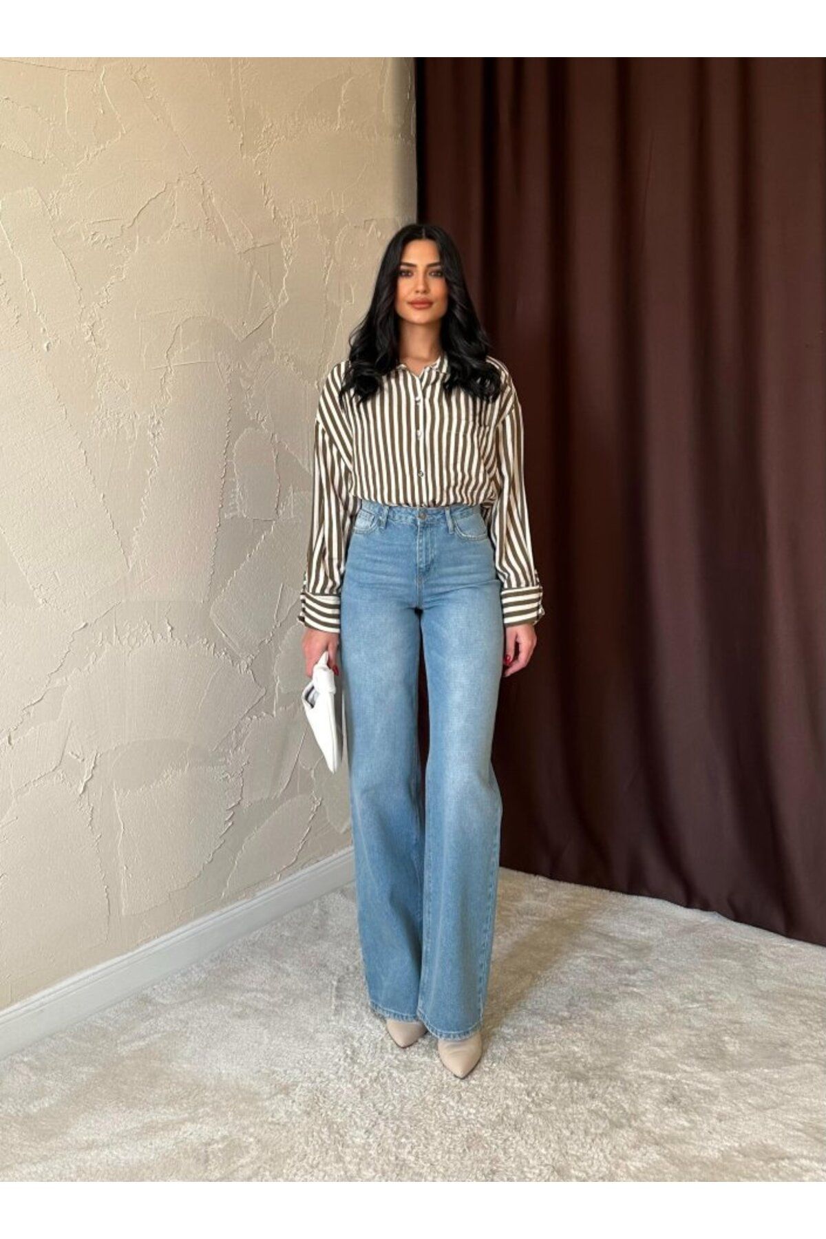 royq Mavi Comfy Jeans Pantolon