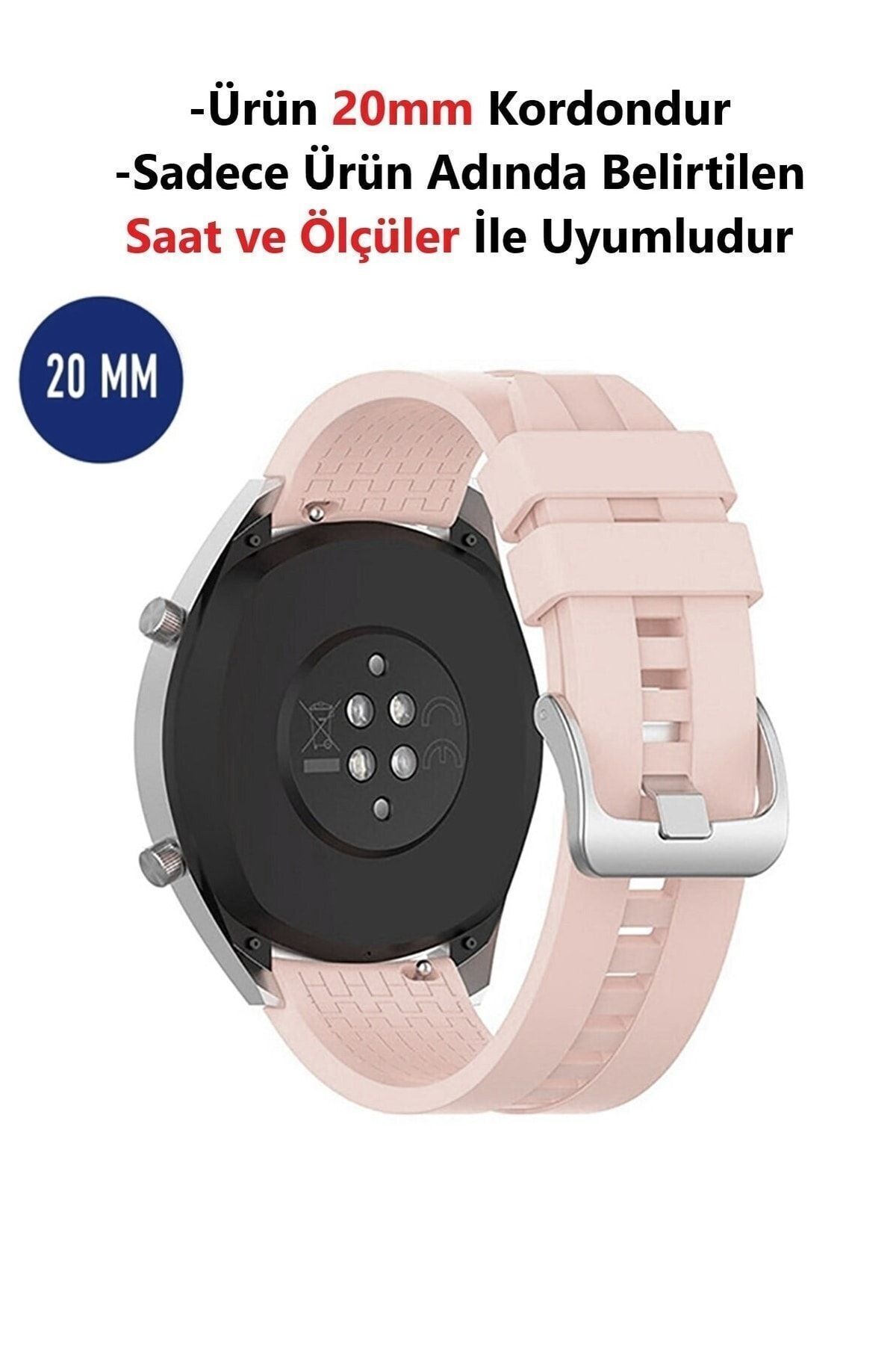 CONOCER Samsung Galaxy Watch Active Ve Active 2 - Galaxy Watch 3 (41MM) Uyumlu Desenli Silikon Kordon Kayış