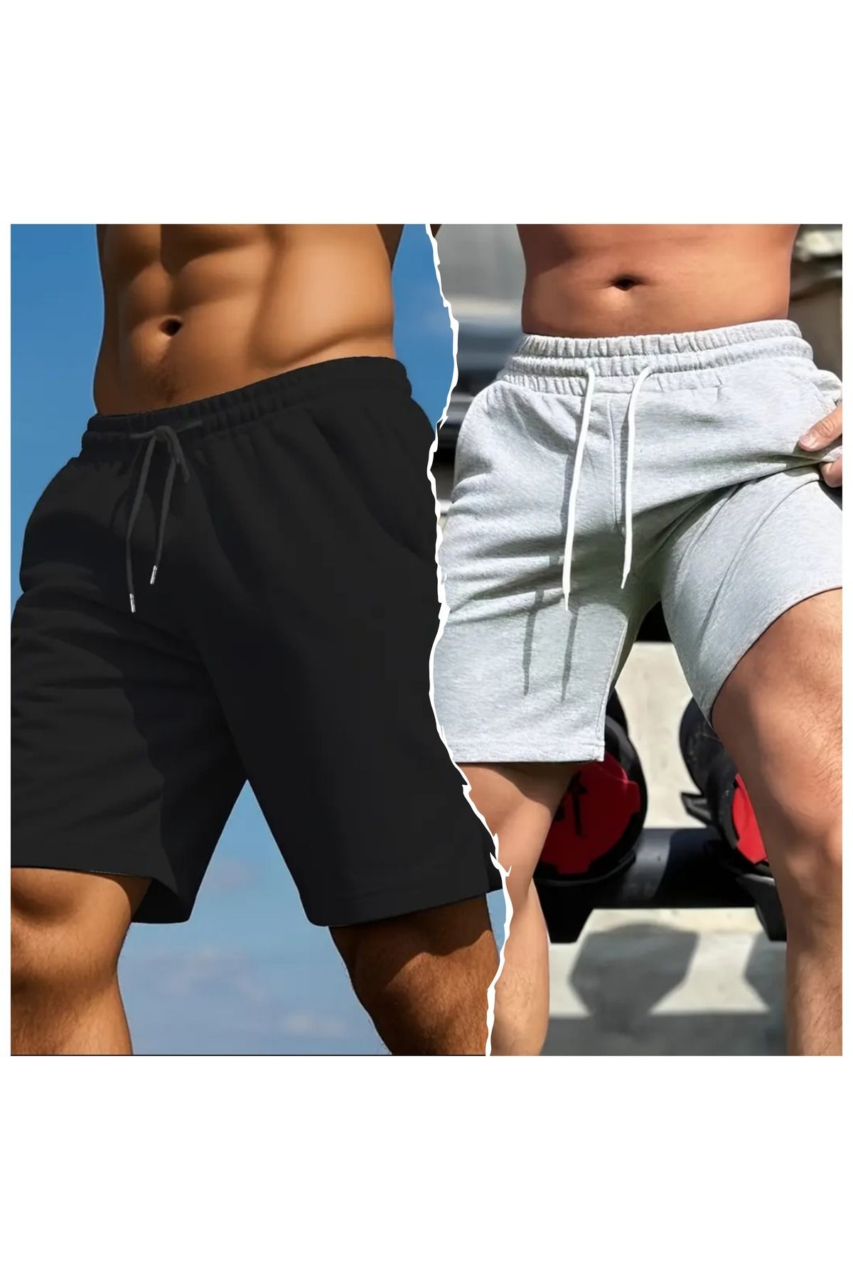 THE WHITE Erkek İki İplik Regular Fit 2'Li Şort