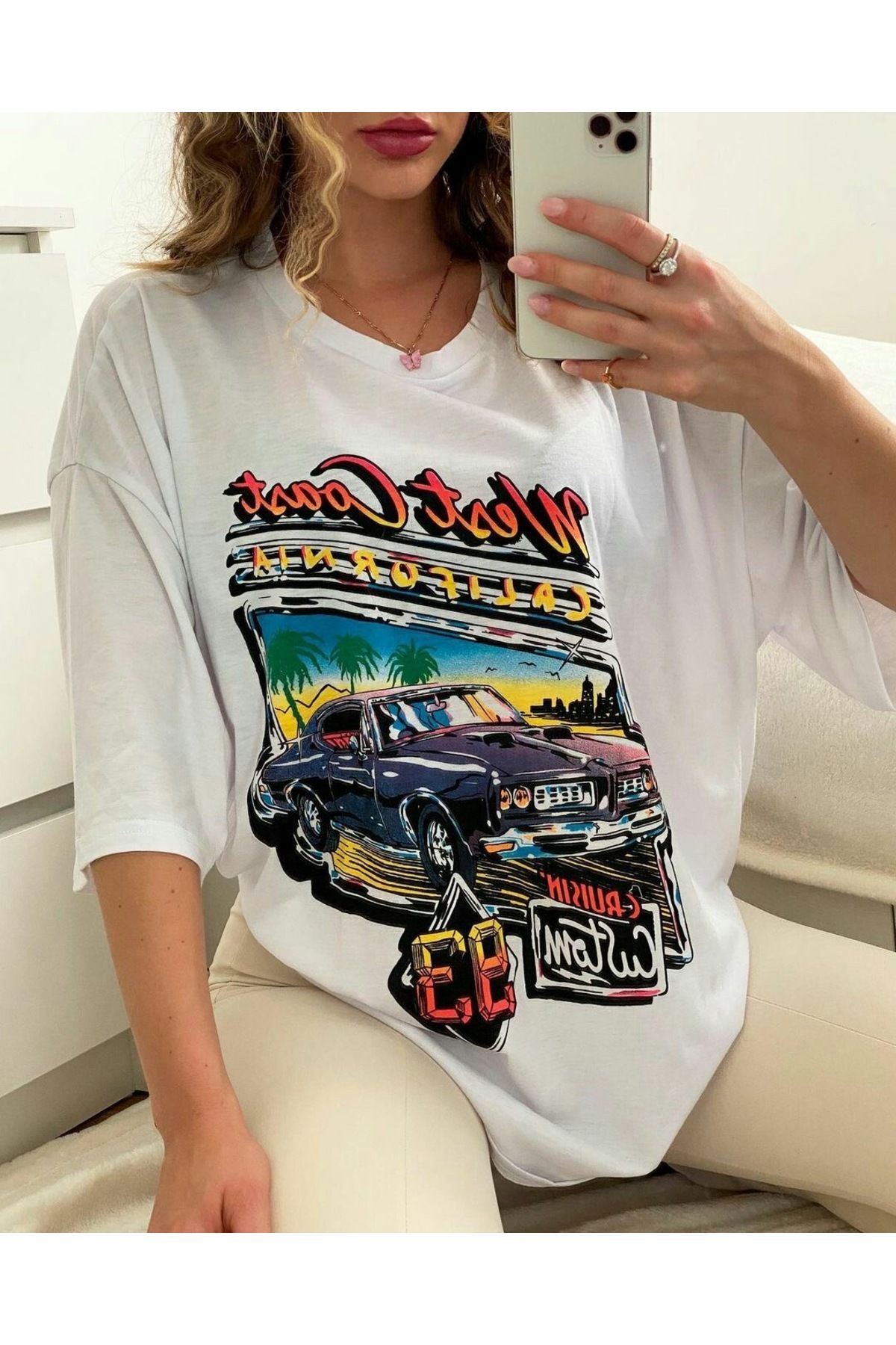 Jose Clothing Oversize Kesim Kısa Kollu Baskılı T-shirt