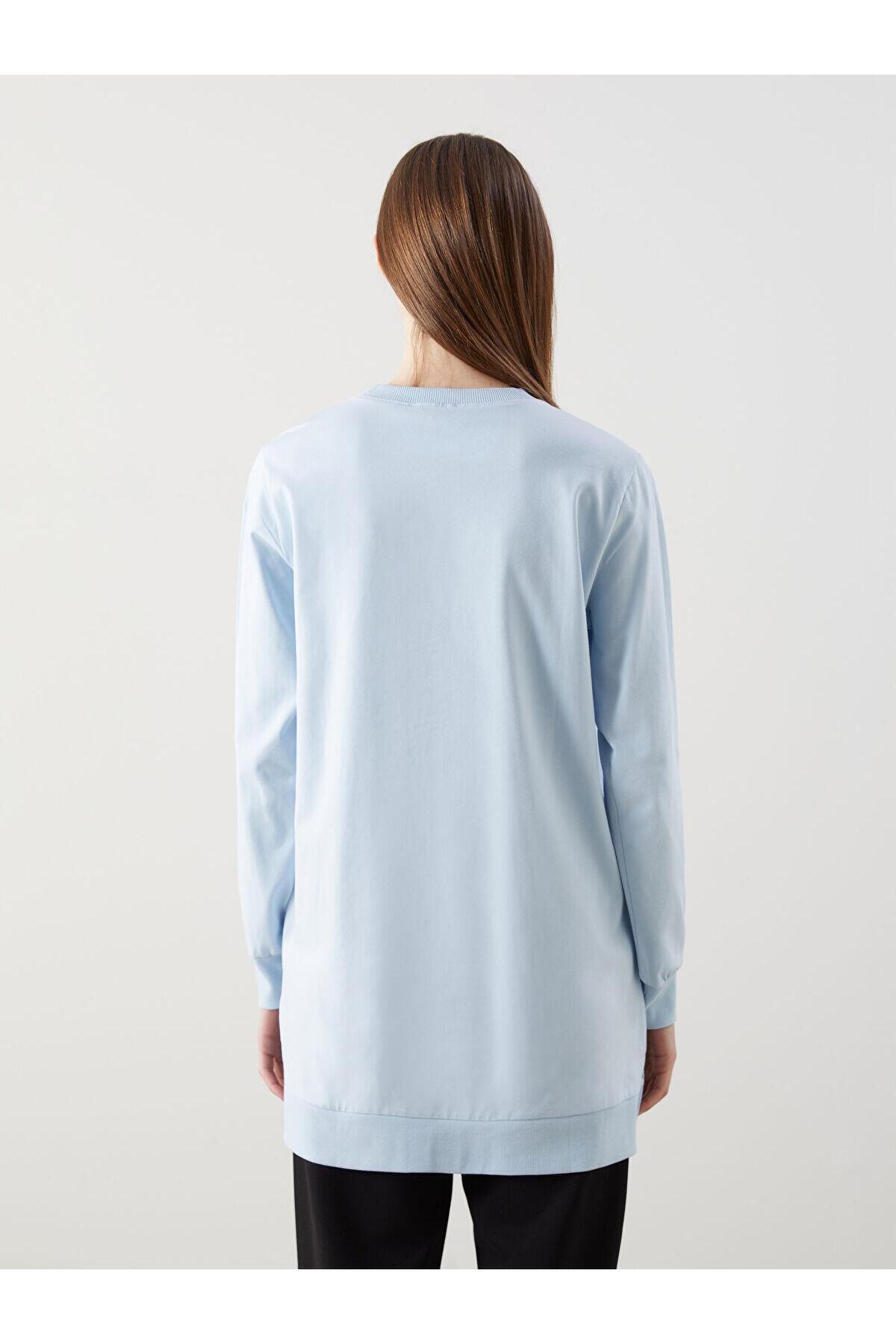 LC Waikiki-Lcw Modest Crew Neck Women's Sweatshirt Tunic (S5) 4