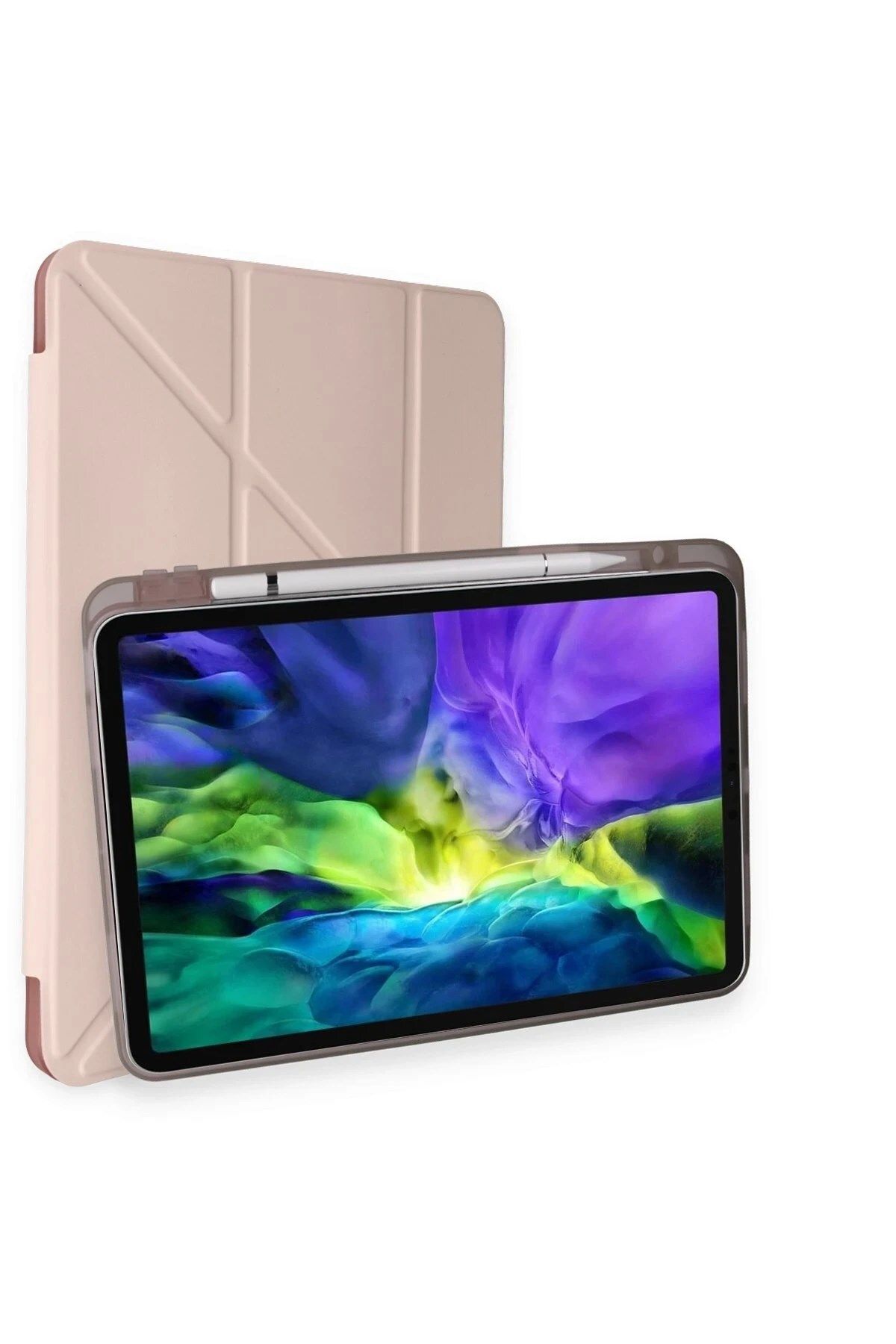 NewFace iPad Pro 11 (2024) Uyumlu Standlı Kalemlikli Tablet Kılıfı 5 Kullanım Modu