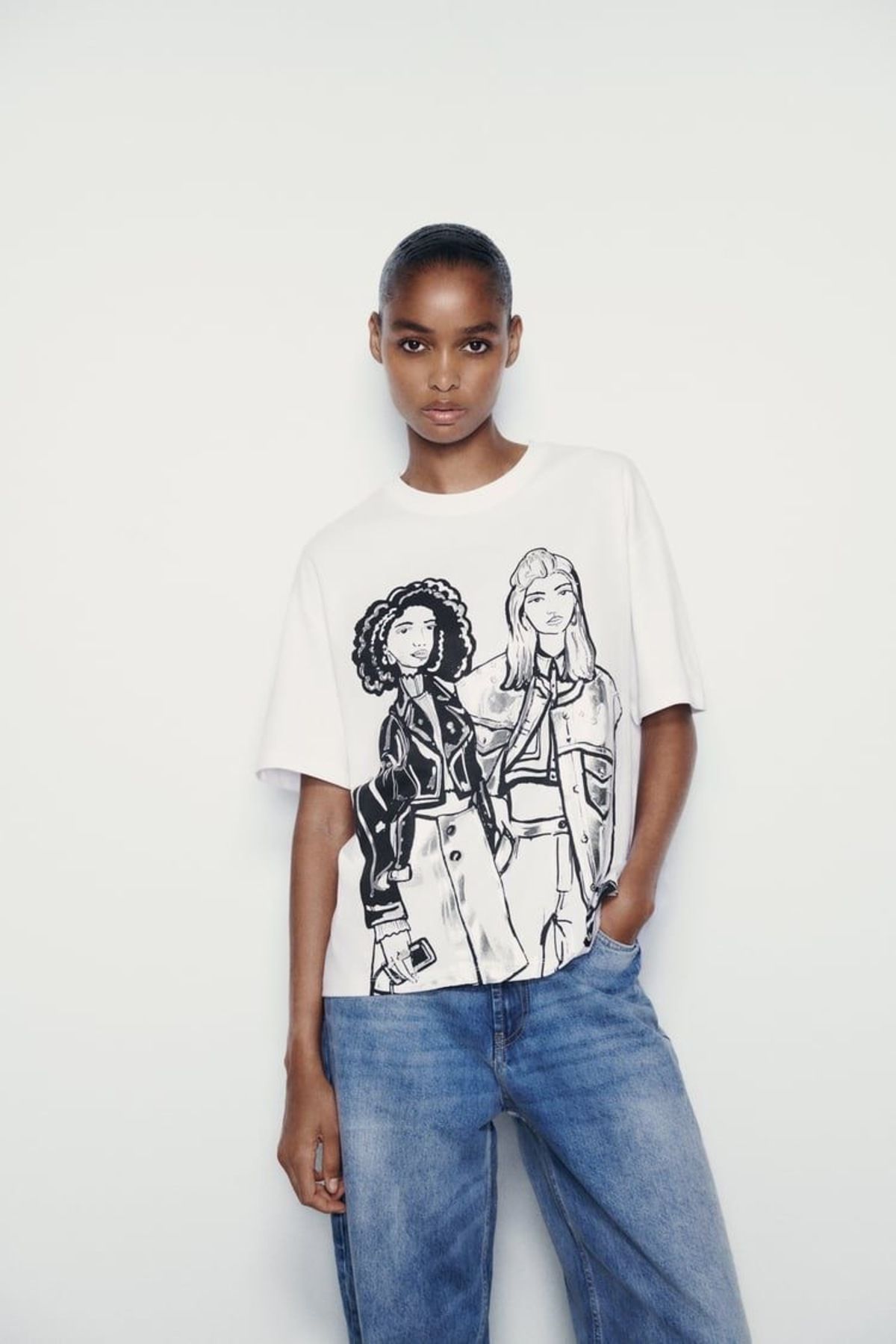 Jose Clothing Oversize Kesim Kısa Kollu Baskılı T-shirt