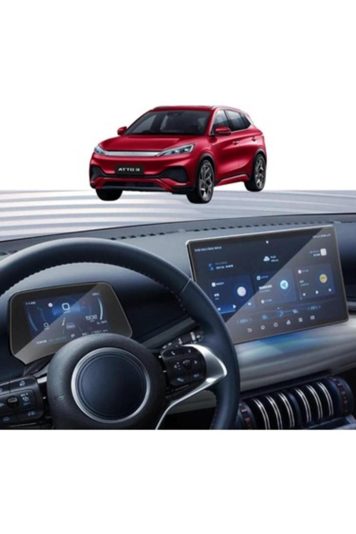 Ecr Mobile-Byd Atto 3 Digital Display and Navigation Compatible 9H Nano Screen Protector Set of 2 1