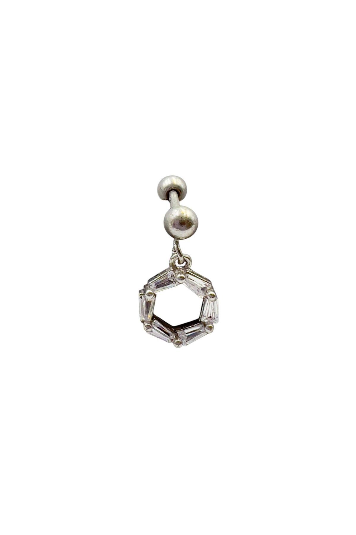 Defne Silver Salantlı Gümüş Piercing