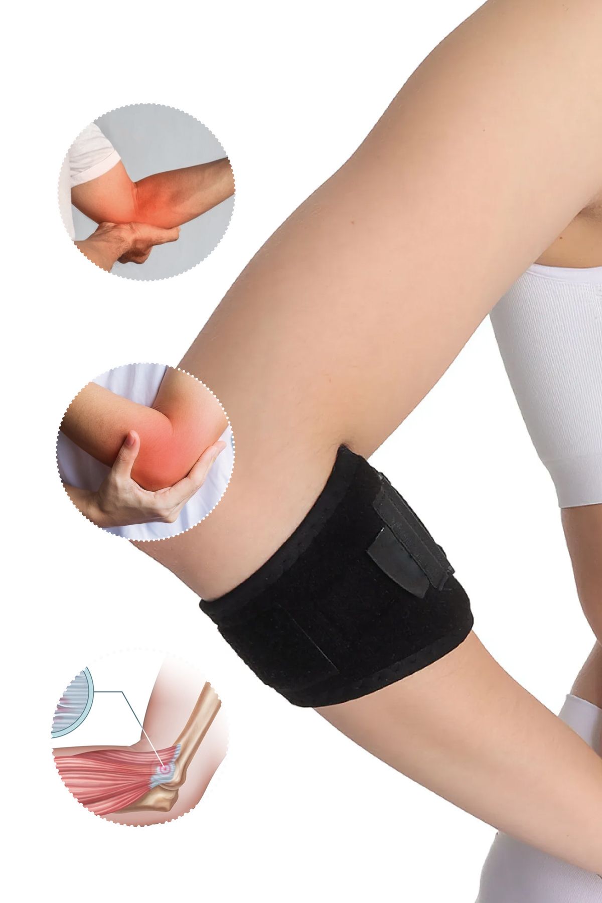 Erkamed Ortopedik Epikondilit Bandı Sporcu Golfçü Tenisçi Dirseği Bandajı