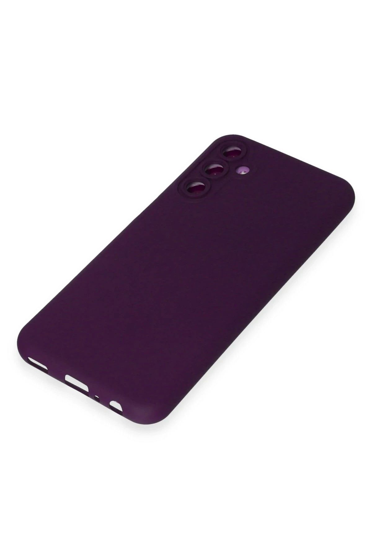 NewFace Galaxy M14 5G uyumlu Nano içi Kadife Silikon - Mor SVLRS