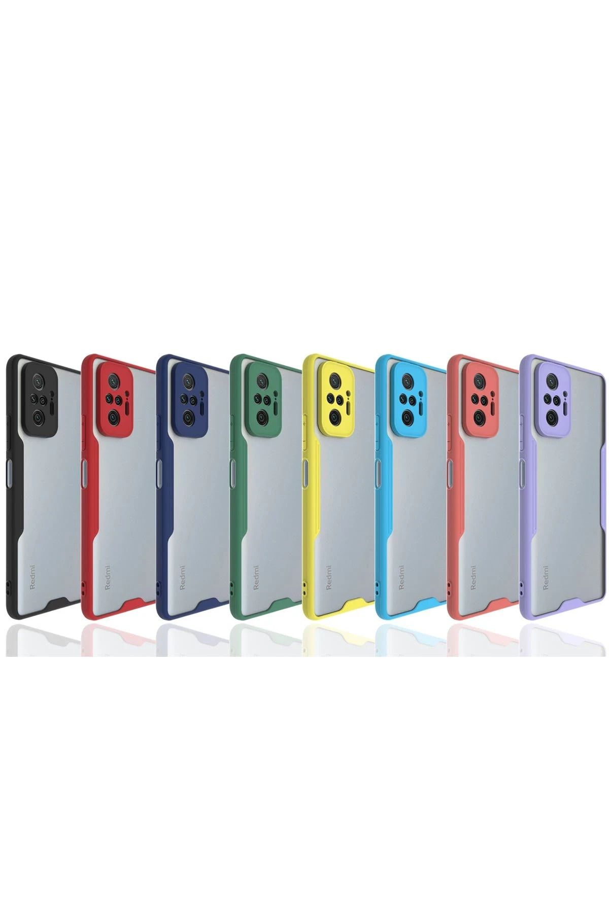 NewFace Xiaomi Redmi Note 10 Pro Kılıf Platin Silikon - Sarı WLZOR