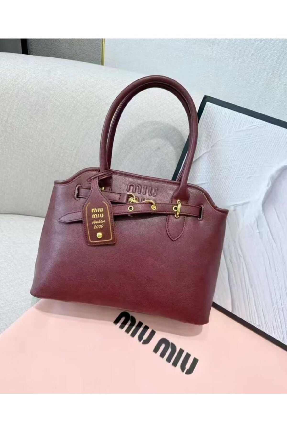 Miu Miu-Soft Leather Shoulder Bag – Trendy Designer Handbag for Women in UAE 1