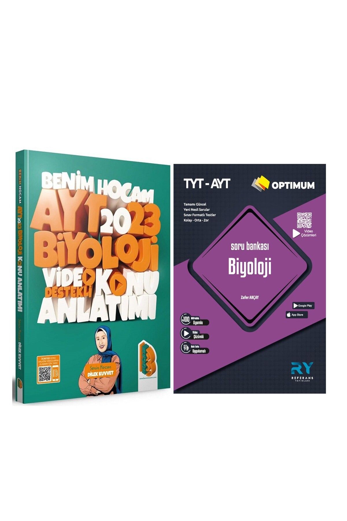 Ankara Kitap Merkezi Benim Hocam 2023 AYT Biyoloji Video Destekli Konu Anlatımı ve Referans Soru Bankası Seti 2 Kitap