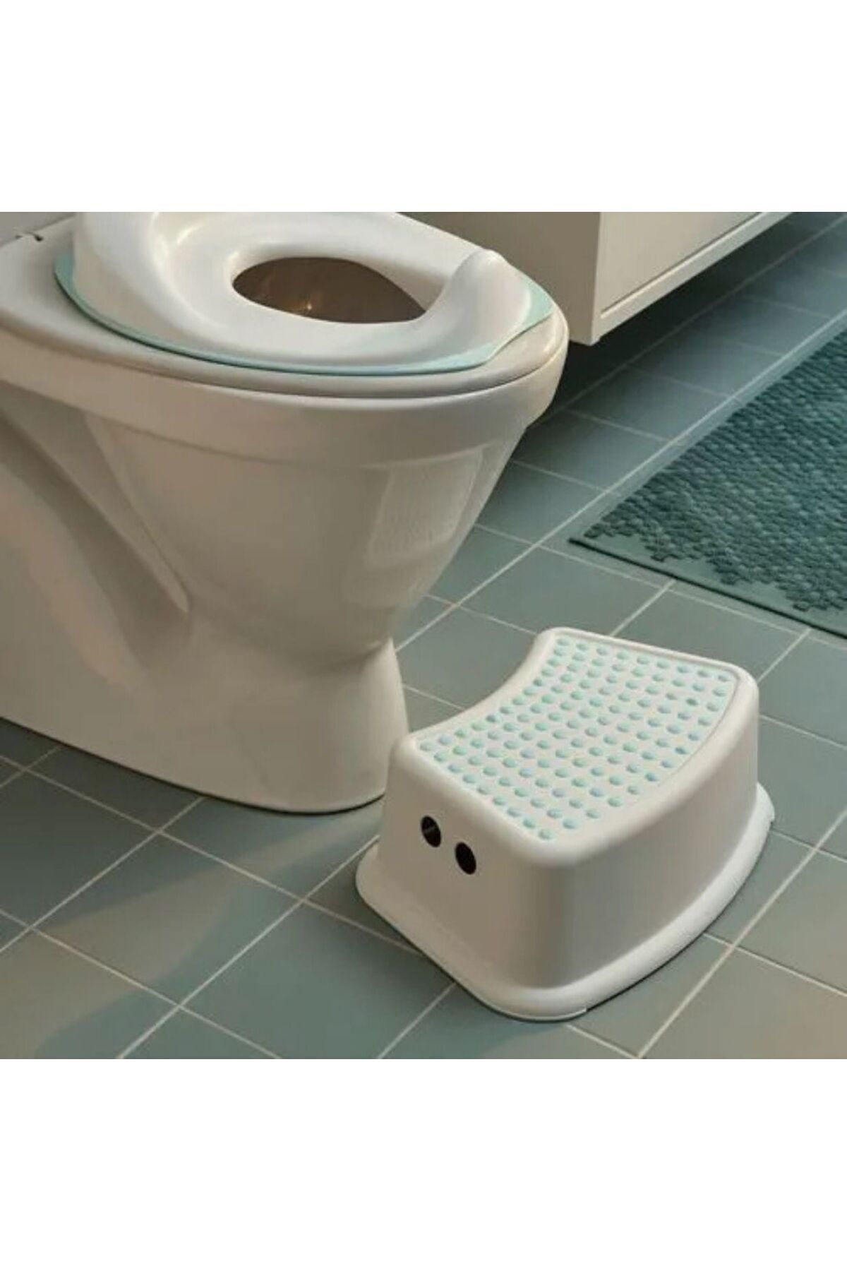 IKEA Çocuklar Için Tuvalet Eğitim Seti TOSSIG Klozet Adaptörü ve FÖRSIKTIG Kaydırmaz Çocuk Basamağı