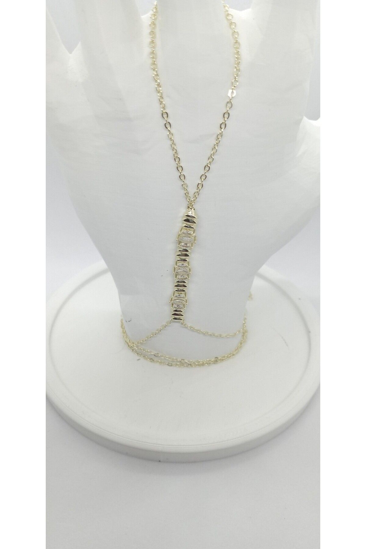 ndjewelry Gold Renk Taş Detaylı Şahmeran