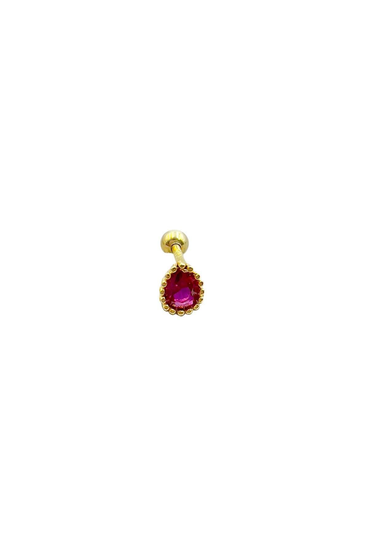 Defne Silver Damla Gümüş Piercing