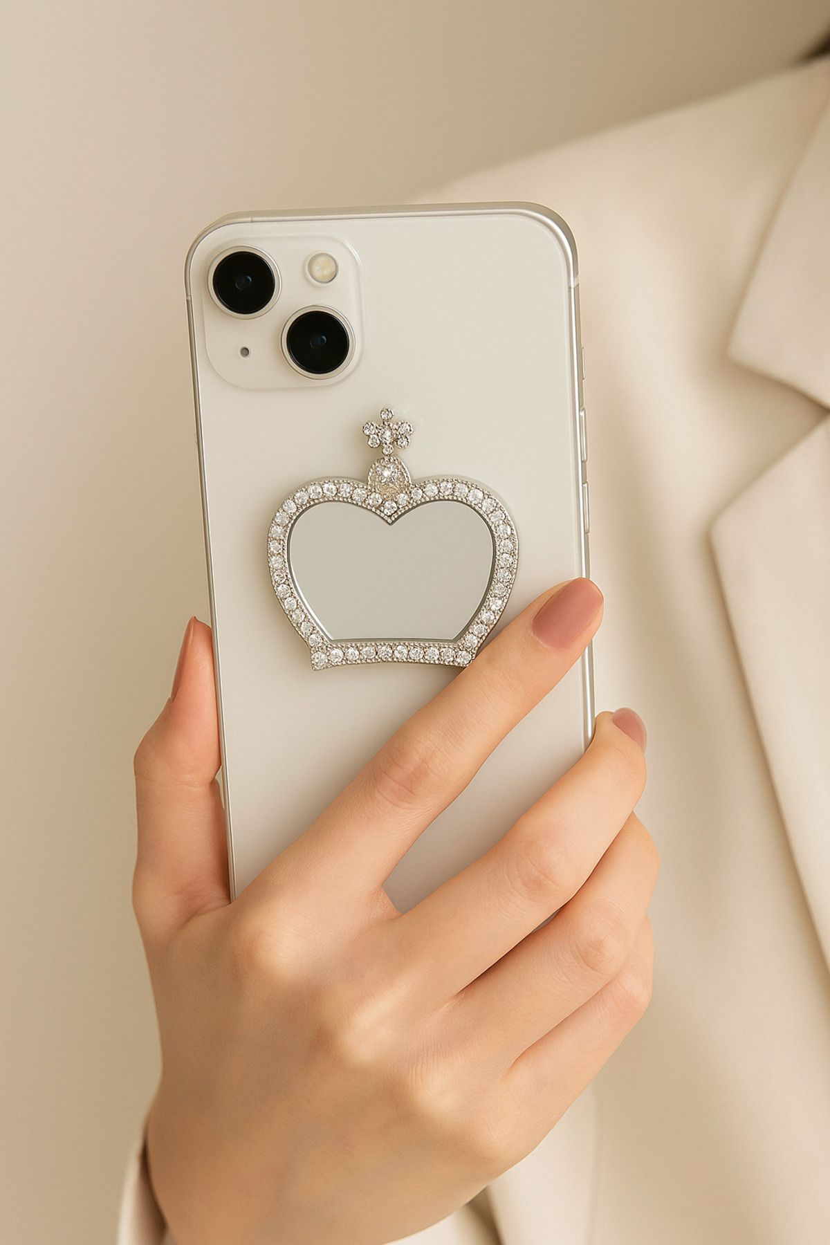 Alstrap Tüm Telefonlar İle Uyumlu Aynalı Telefon Tutucu ve Stand – Pop Socket Modeli