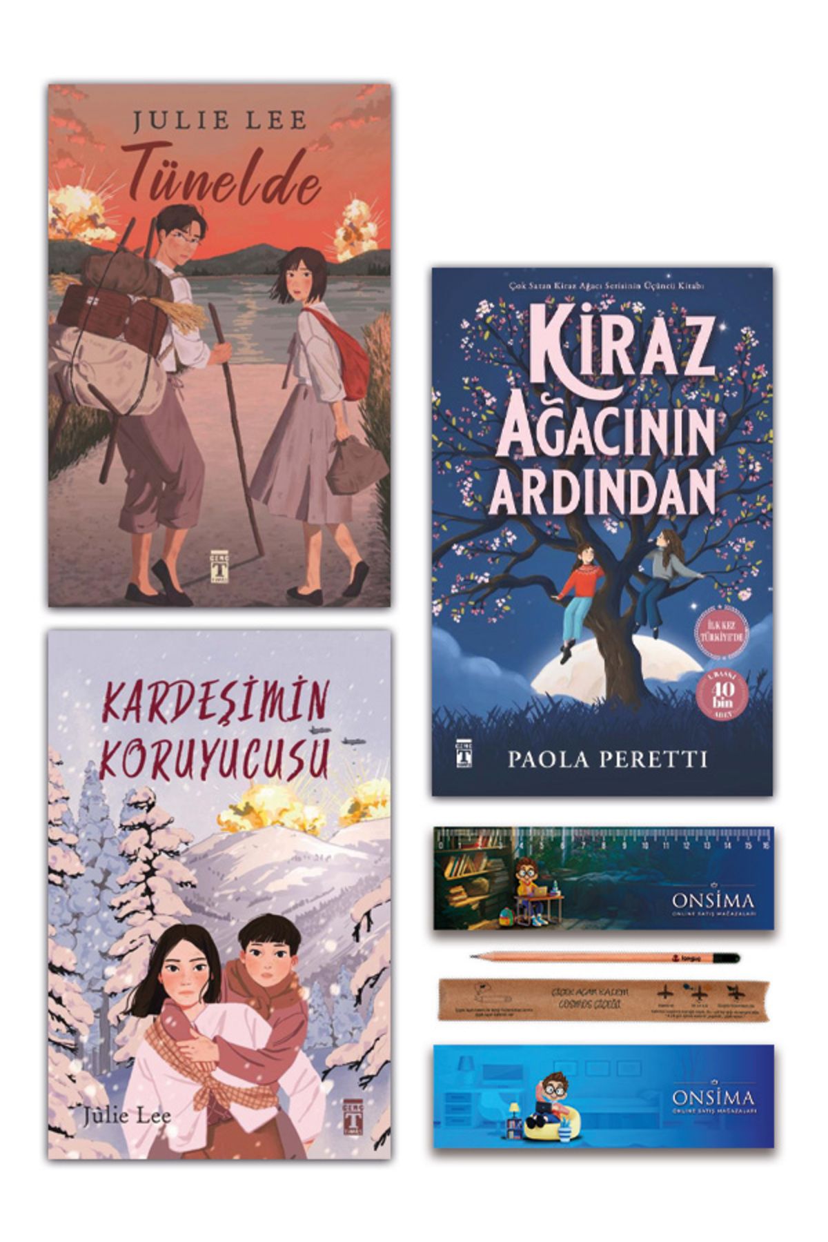 Genç Timaş Tünelde - Kiraz Ağacının Ardından - Kardeşimin Koruyucusu Set 3 Kitap