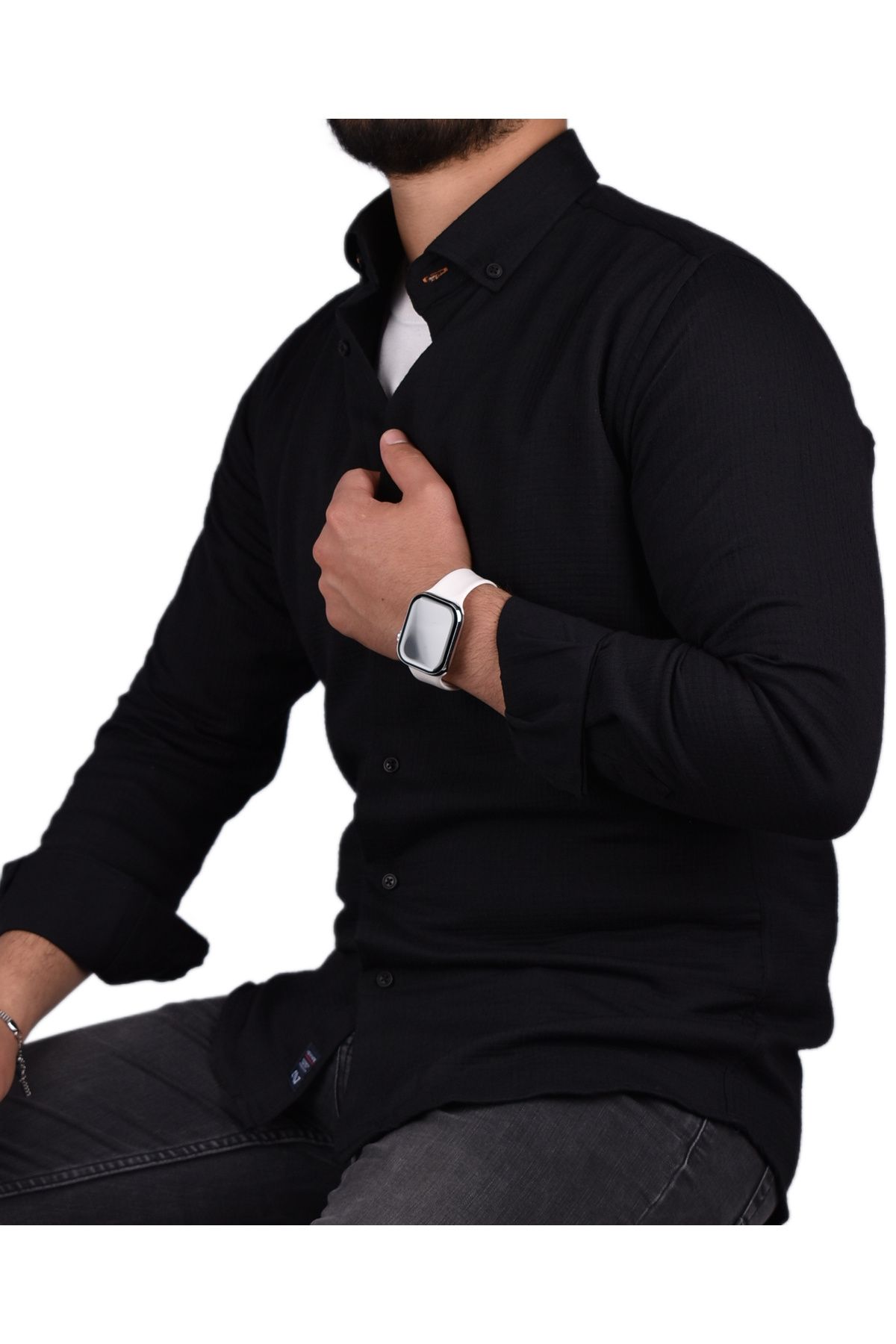 ADVANTE ADV-2606 SLİMFİT GOFRE GÖMLEK