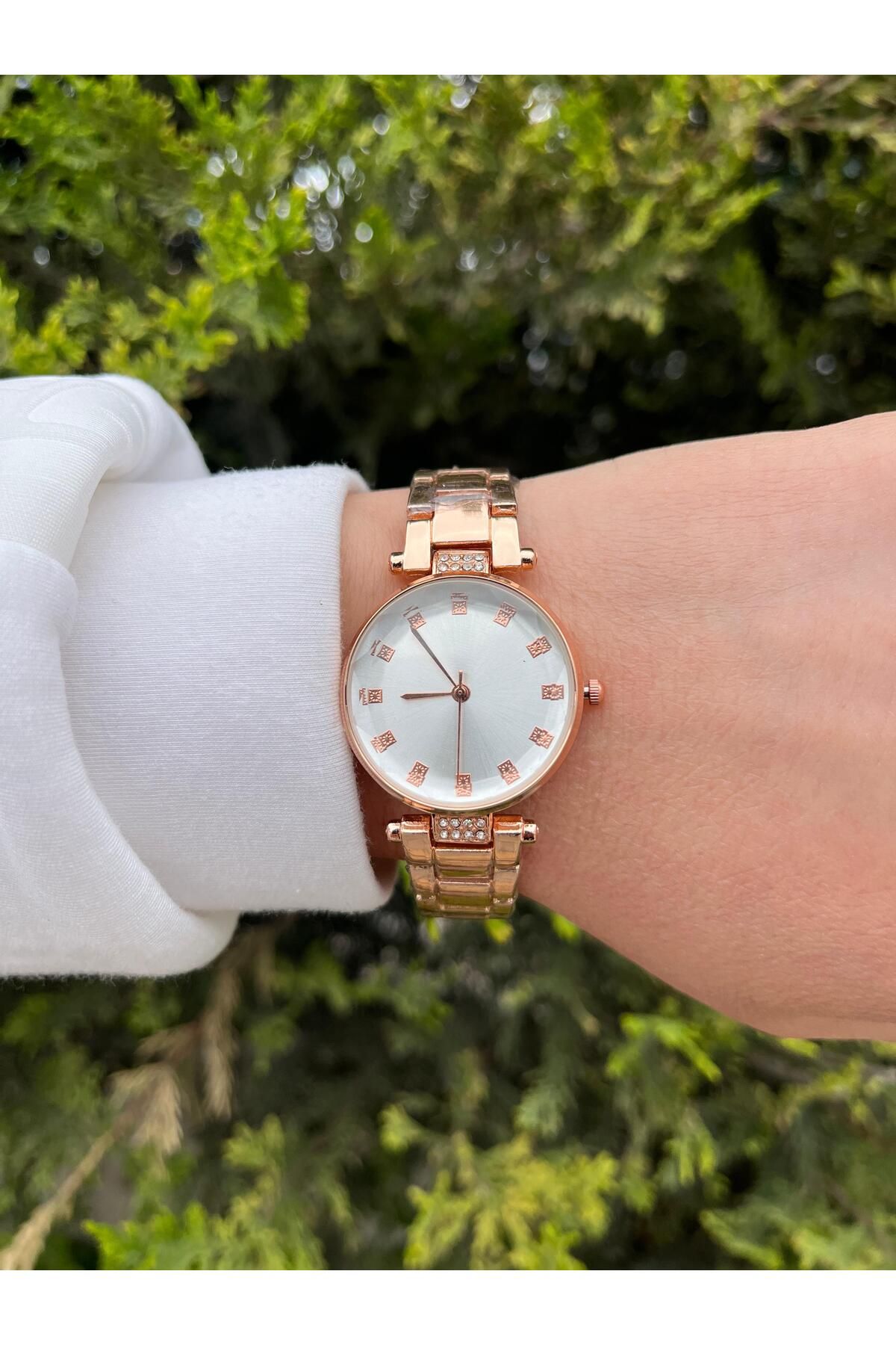 Sasta rose gold minimal kadın kol saati