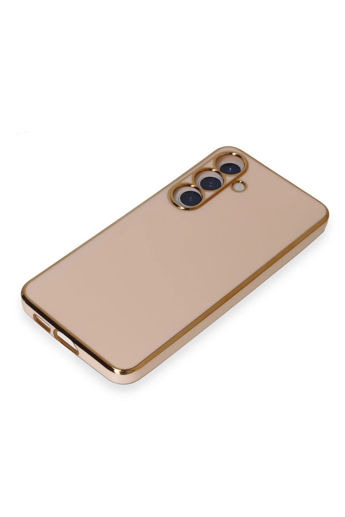 NewFace Samsung Galaxy S24 Plus Kılıf Volet Silikon - Pembe WLZOR