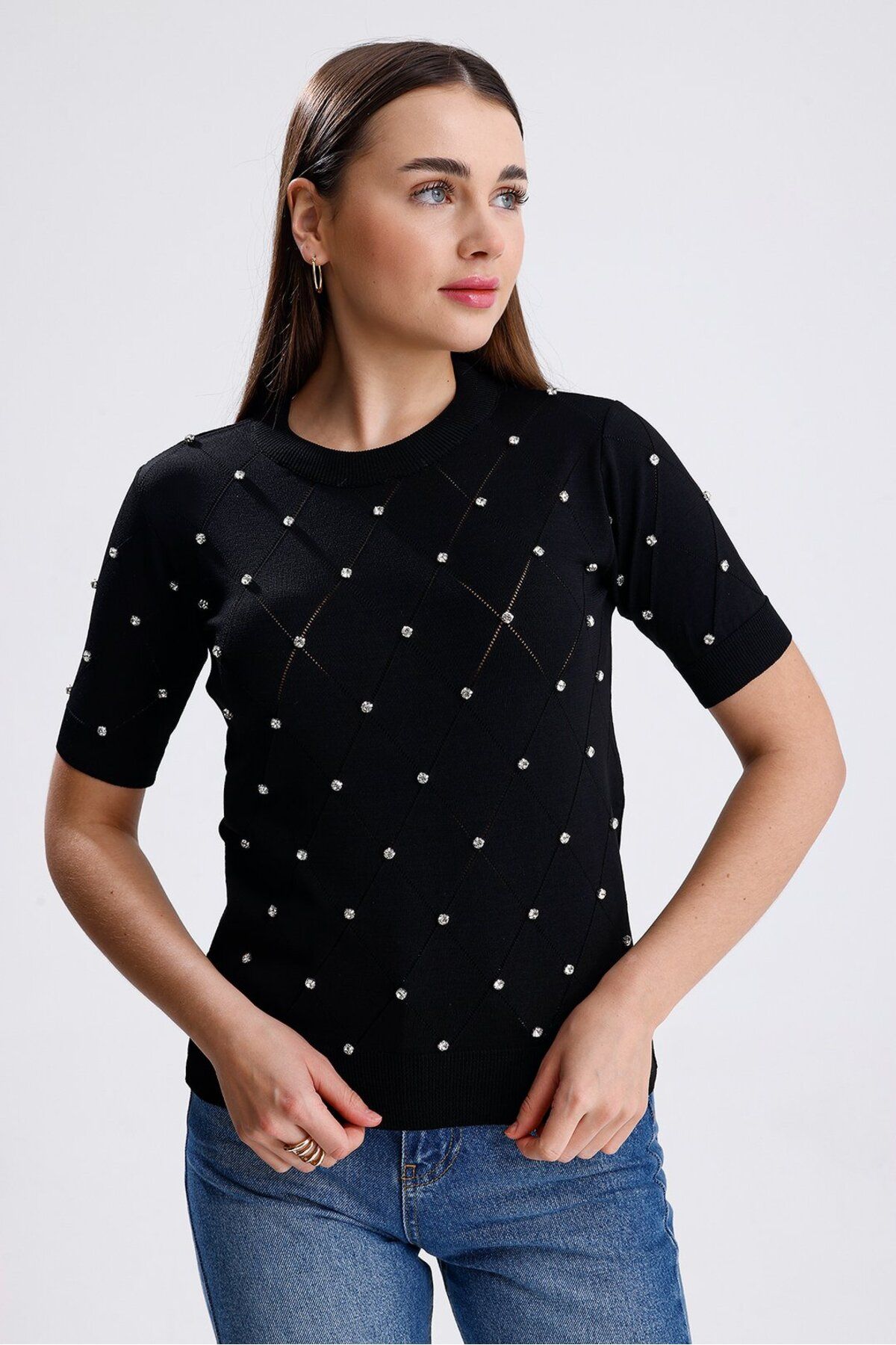 ikomteks Taşlı T-shirt