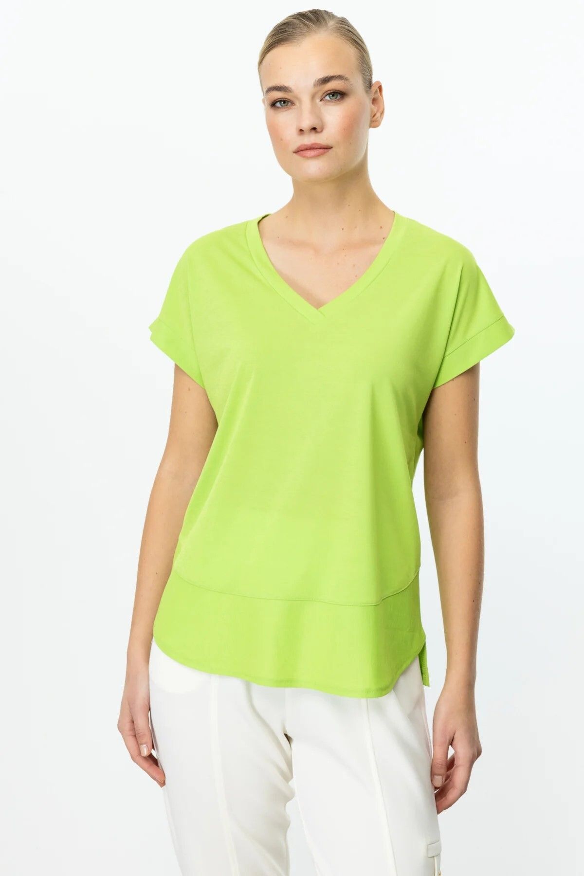 ON TRİKO V Yaka Kısa Kol T-Shirt 51475-25