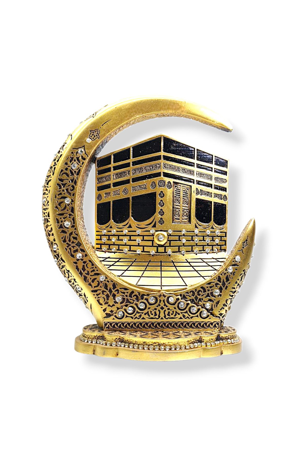 Hanedan Hediyelik Kabe Biblo Hilal Temalı Taş İşleme