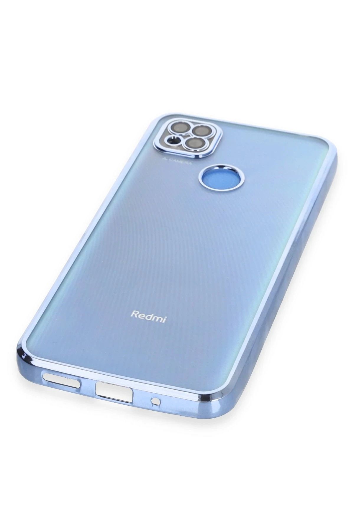 NewFace Xiaomi Redmi 9C Kılıf Lensli Silikon - Açık Mavi WLZOR