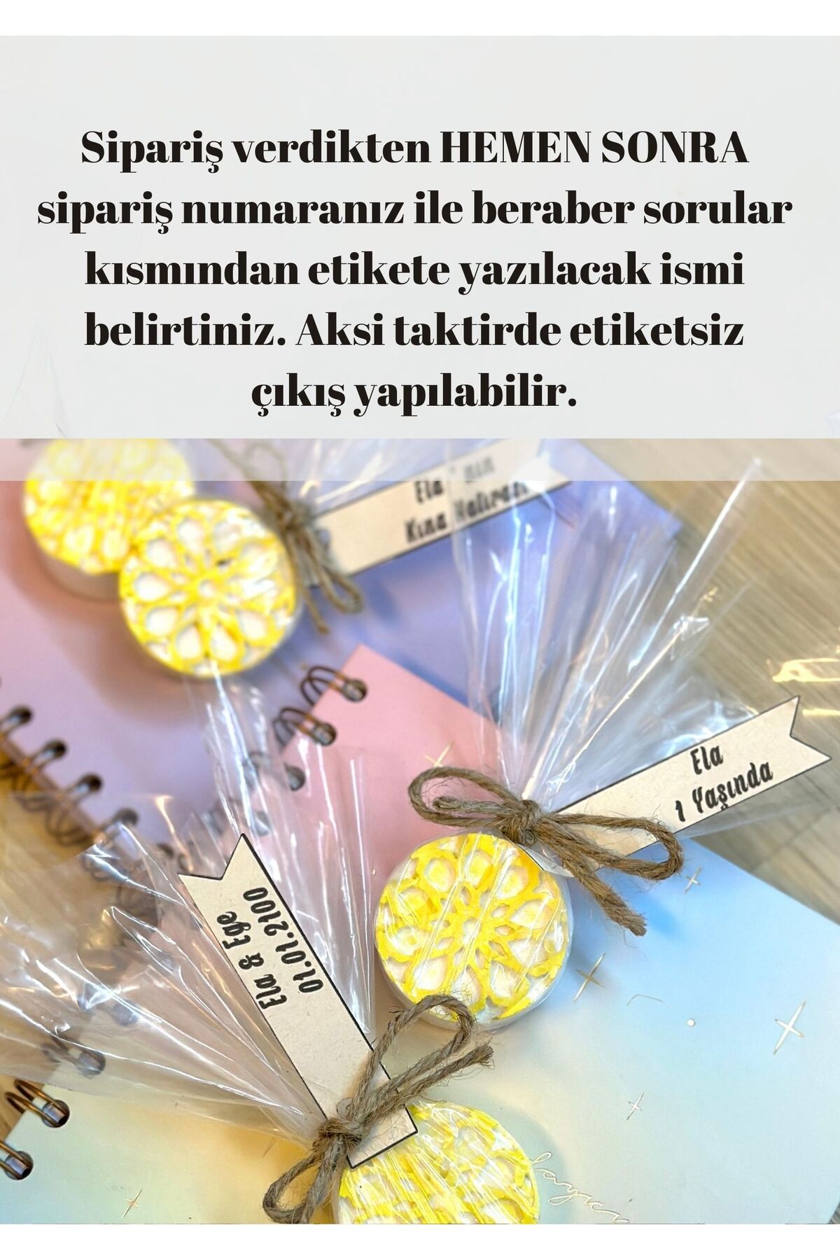 Style 20 Adet Sarı Magnet-nişan Kına Düğün Doğum Doğumgünü 1yaş