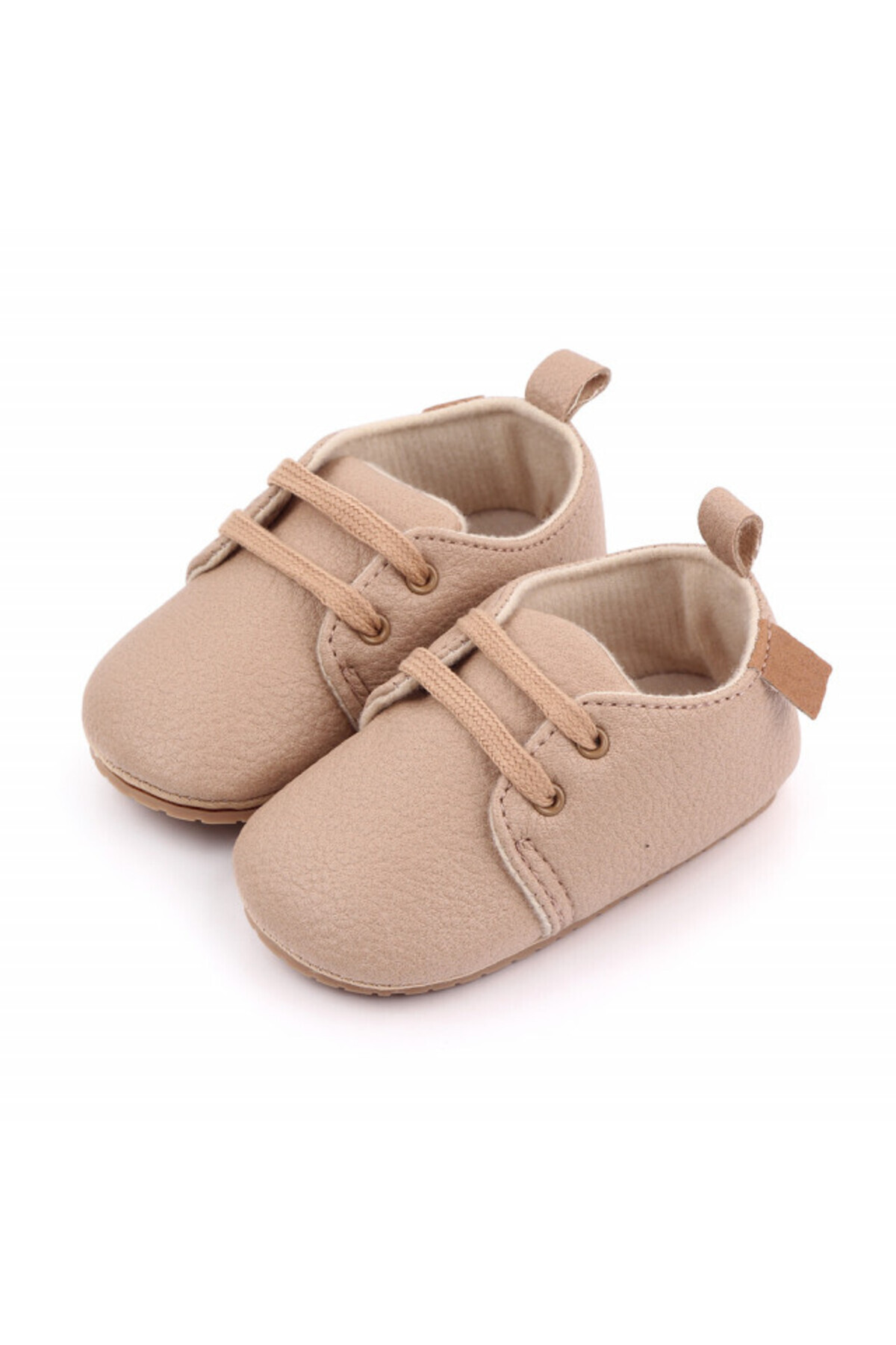 Superbaby-Elegant cream lace-up shoes 4