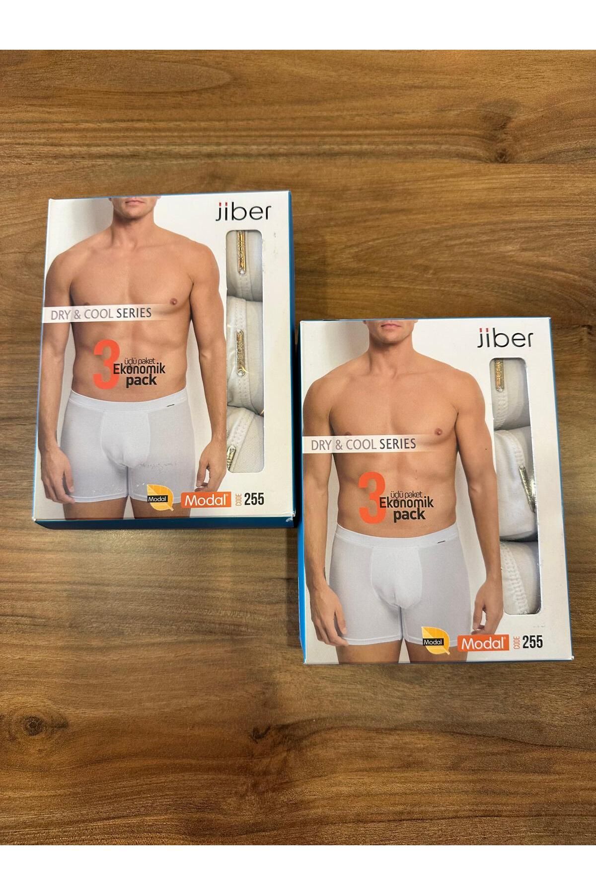 Jiber Premium modal konforlu nefes alan erkek boxer 6 lı paket