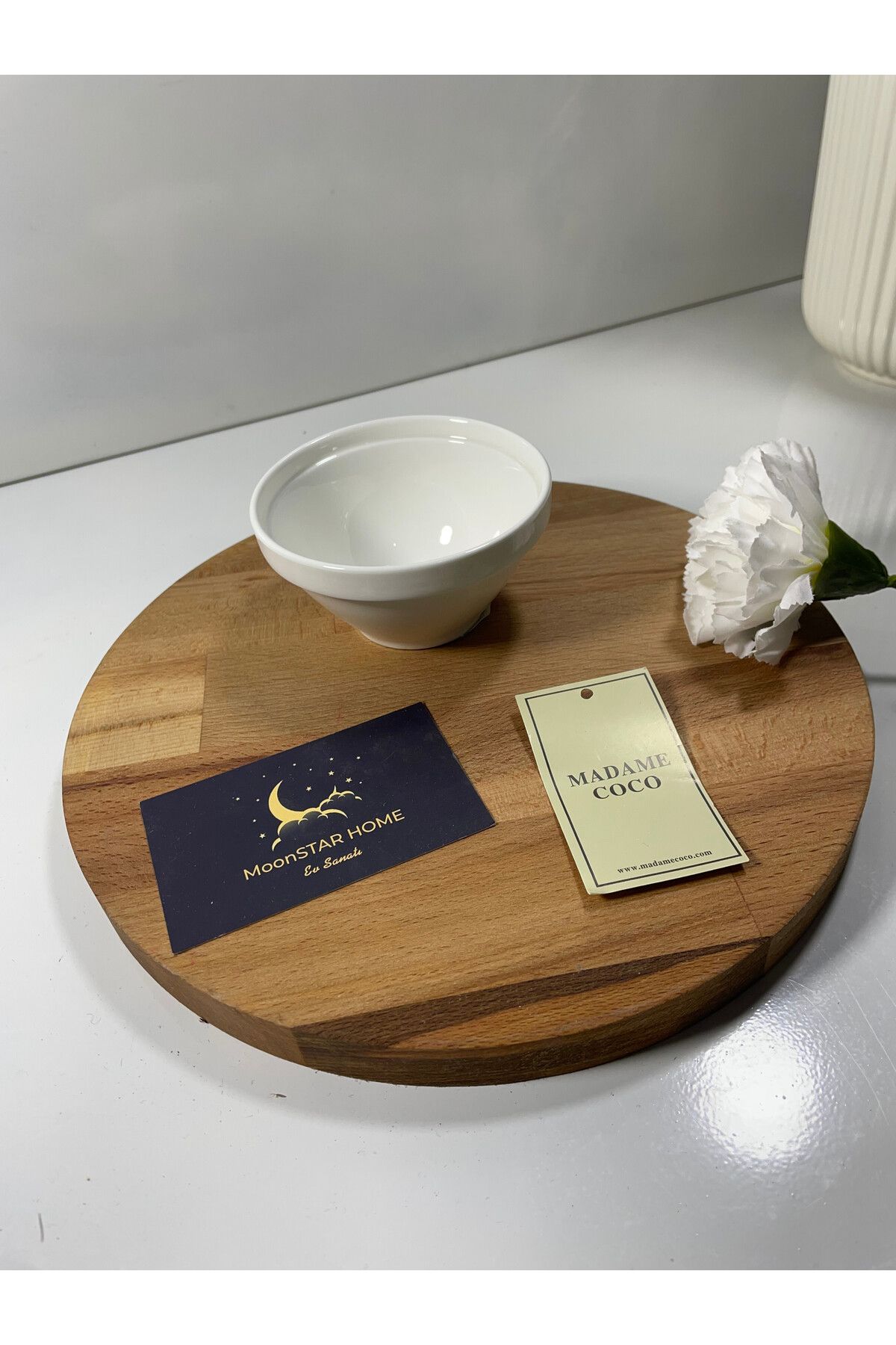 Madame Coco Petit Concept Yuvarlak Kase - Beyaz