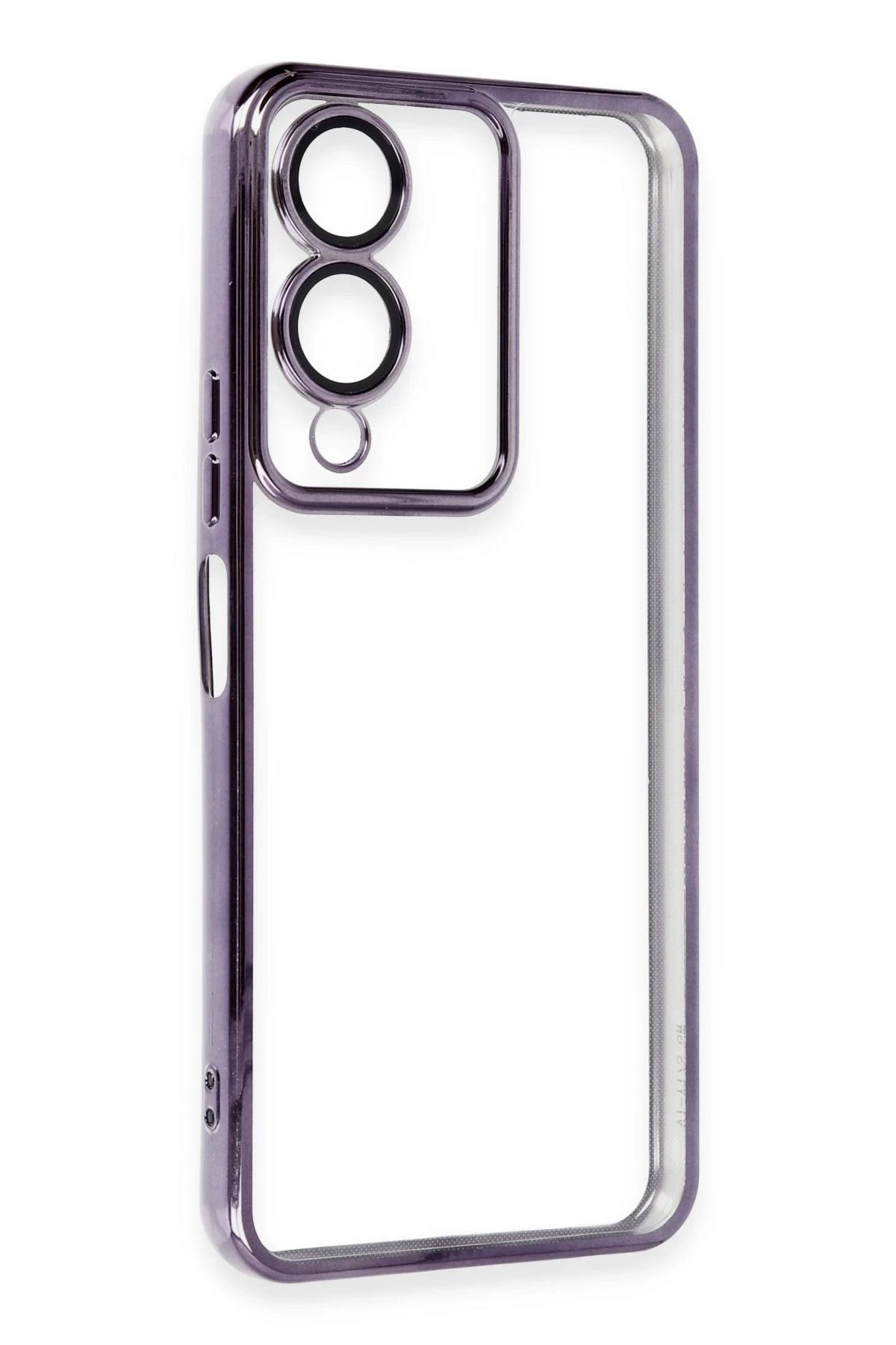 NewFace Vivo Y17S Kılıf Lensli Silikon - Mor SVLRS