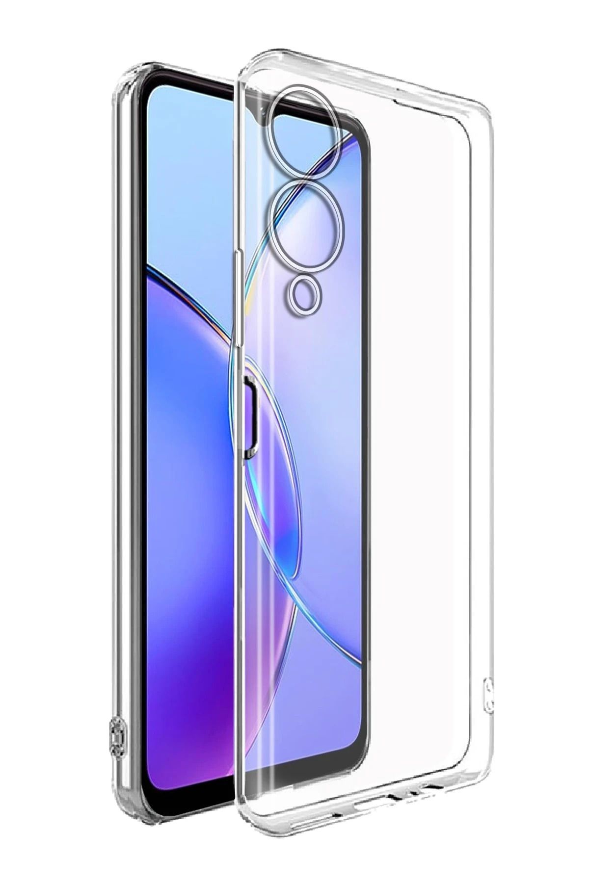NewFace Vivo Y17S Kılıf Lüx Şeffaf Silikon WLZOR