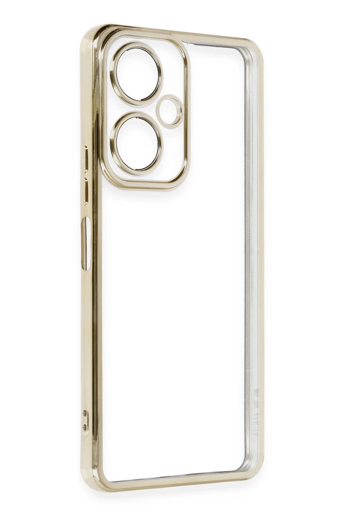 NewFace Vivo Y27 Kılıf Lensli Silikon - Gold SVLRS