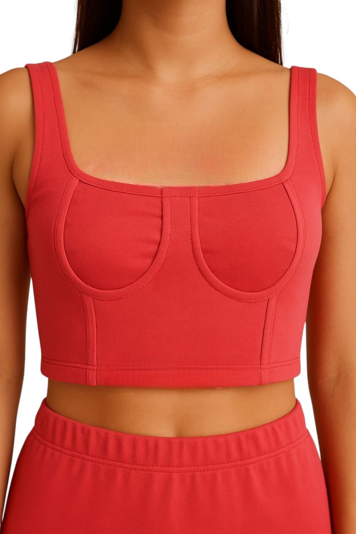 ModaNesting Sezonun Gözdesi Kadın Etekli Crop Takım