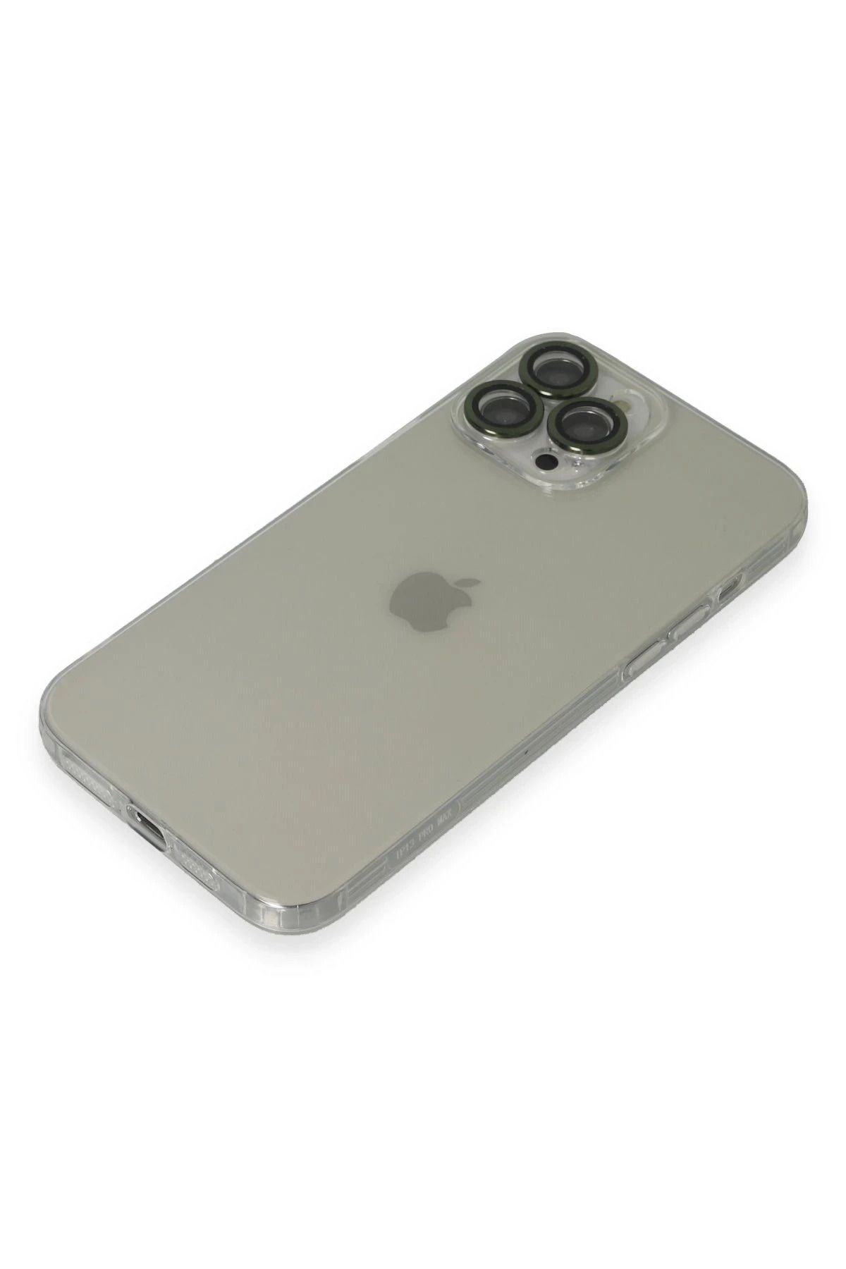 NewFace iPhone 13 Pro Max Kılıf Luko Lens Silikon - Yeşil WLZOR