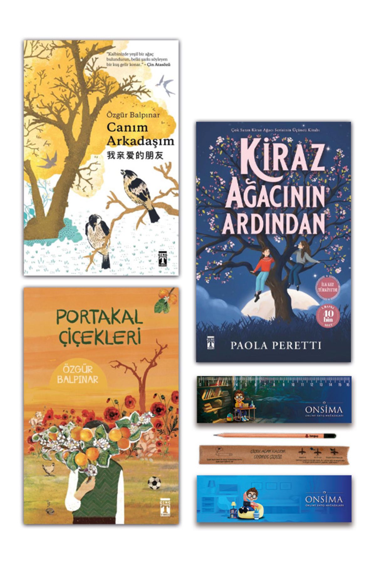 Genç Timaş Canım Arkadaşım - Kiraz Ağacının Ardından - Portakal Çiçekleri Set 3 Kitap