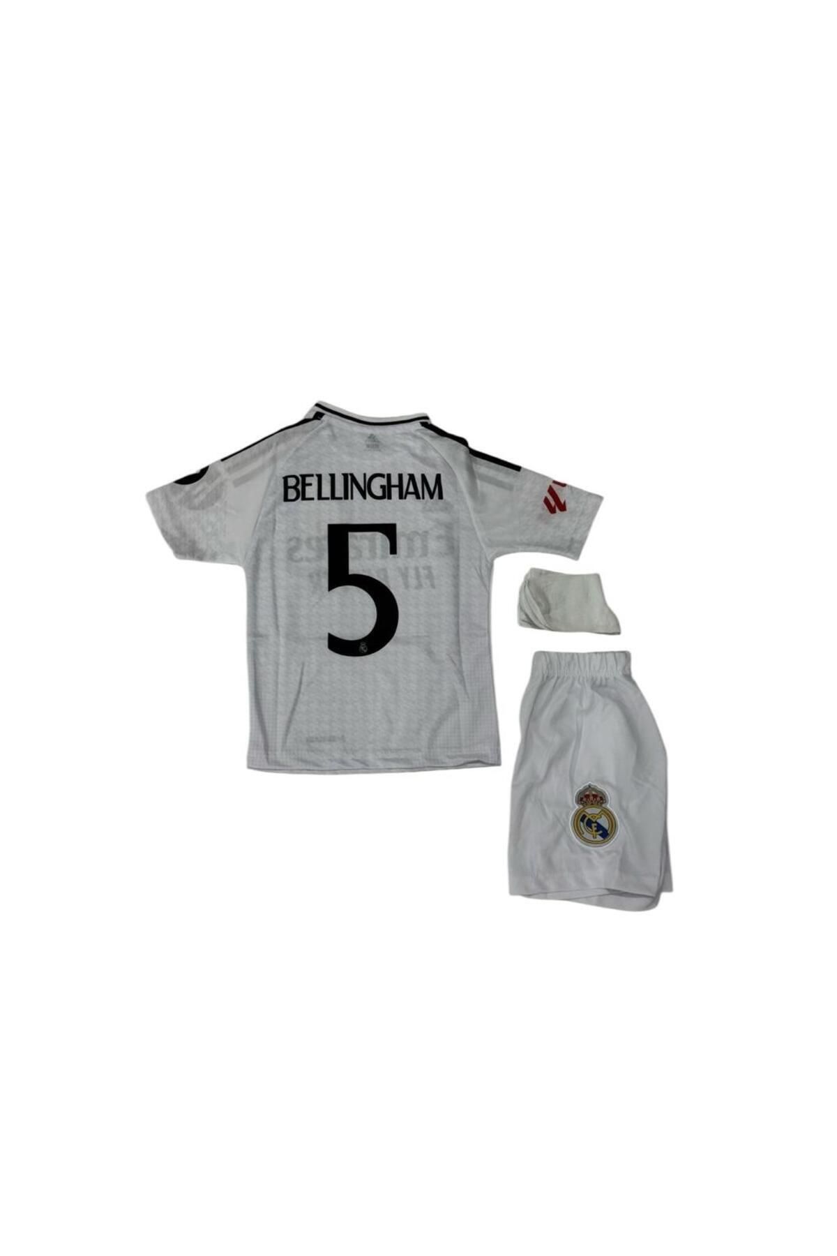Atlas Global REAL MADRİD JUDE BELLINGHAM 3 LÜ SET ÇOCUK FUTBOL FORMASI FORMA+ŞORT+ÇORAP